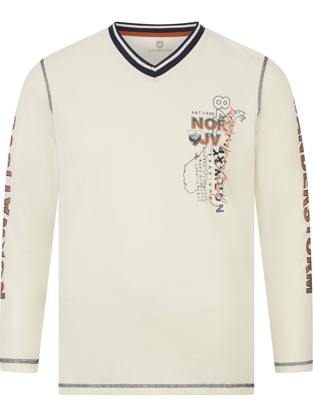 Jan Vanderstorm Langarm-Poloshirt »Langarmshirt RAGNHILD«