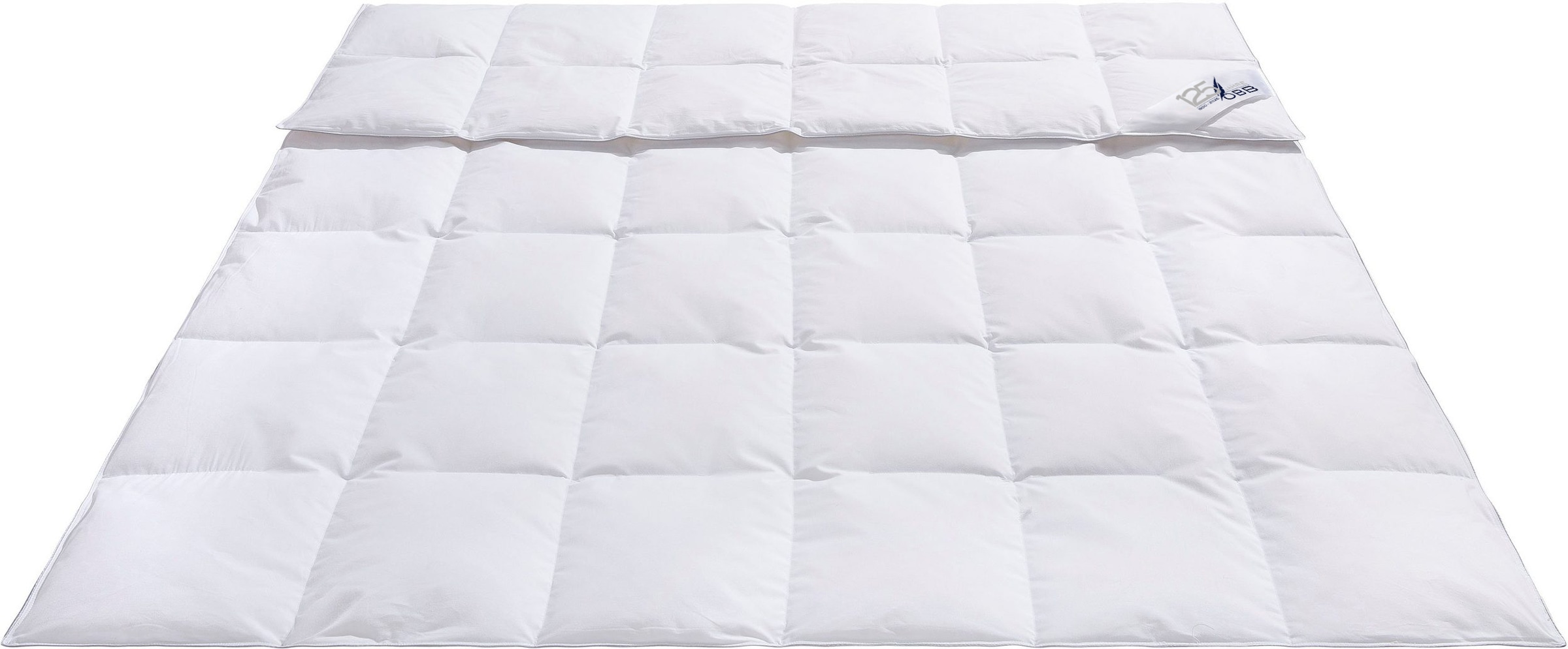 OBB Daunenbettdecke + Kopfkissen »Edition 125 Jahre, Bettendeckenset 2teilig, für Sommer oder Winter«, (Spar-Set), Decke mit Kissen 135x200 oder 155x220 cm, Made in Germany