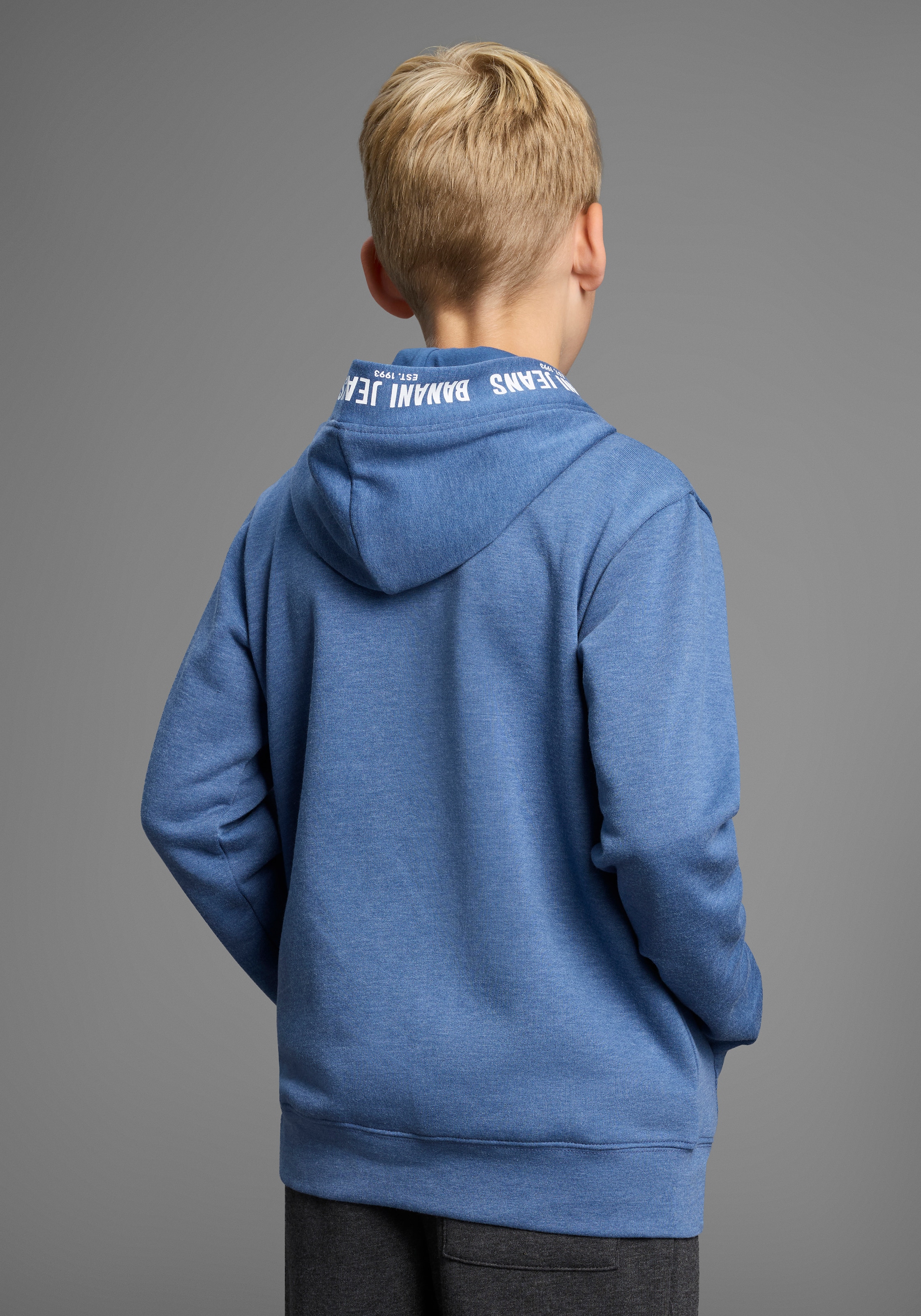 Bruno Banani Kapuzensweatshirt »Hoodie mit Drucken«, Für TEENS, Hoodie mit Logo-Drucken
