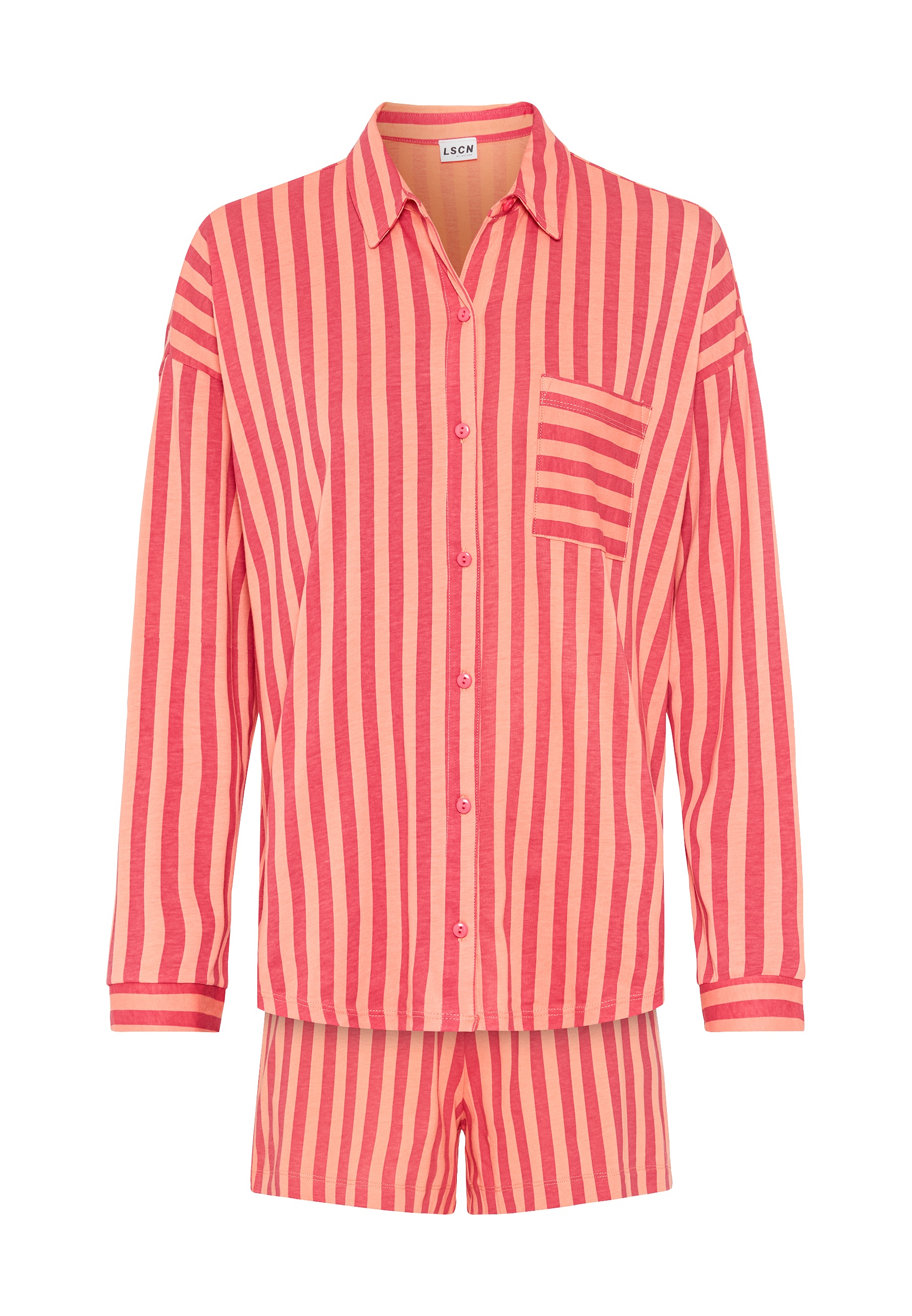 LSCN by LASCANA Shorty, (2 tlg.), mit schönem Streifenprint
