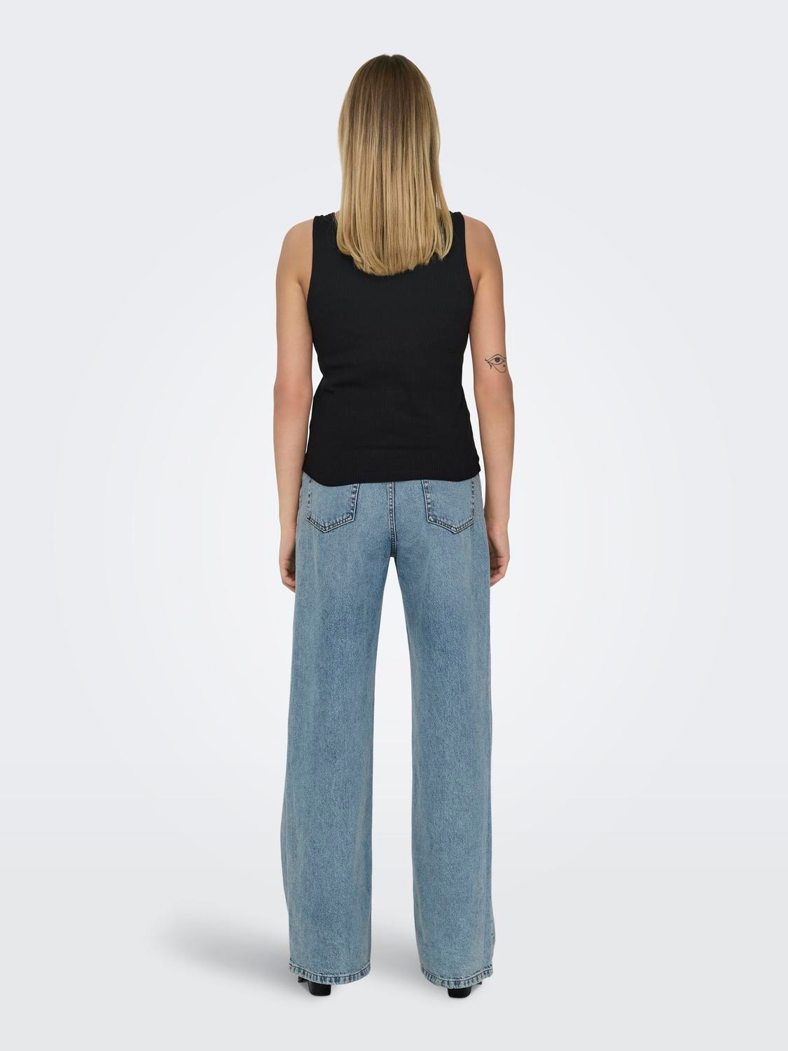 ONLY Ripptanktop »ONLSIMPLE LIFE S/L BUTTON TOP JRS CS 2PK« Packung, 2 Stk.