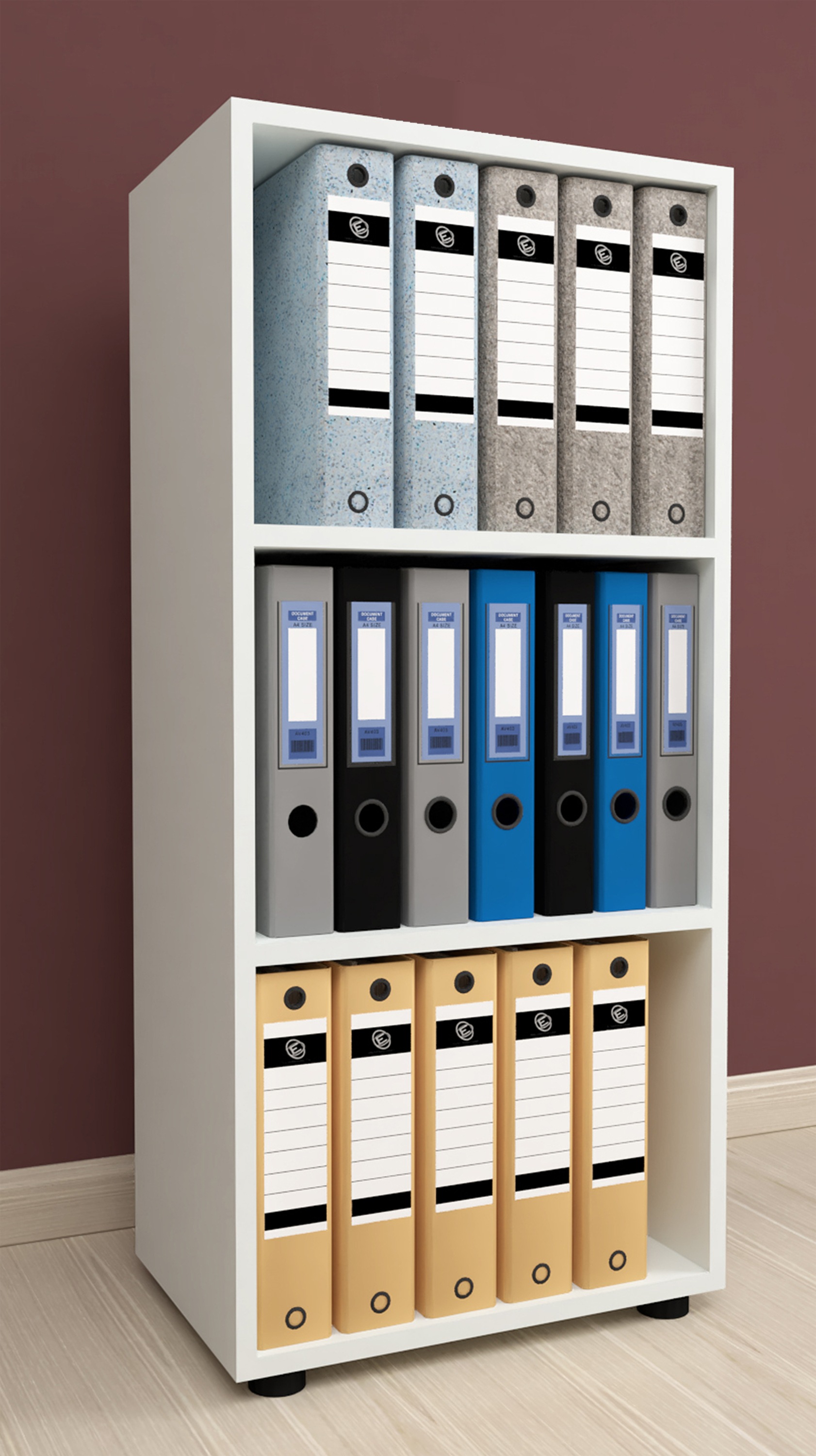 VCM Bücherregal »Holz Büro Regal Bücher Ordner Aktenregal Ulas 3f«