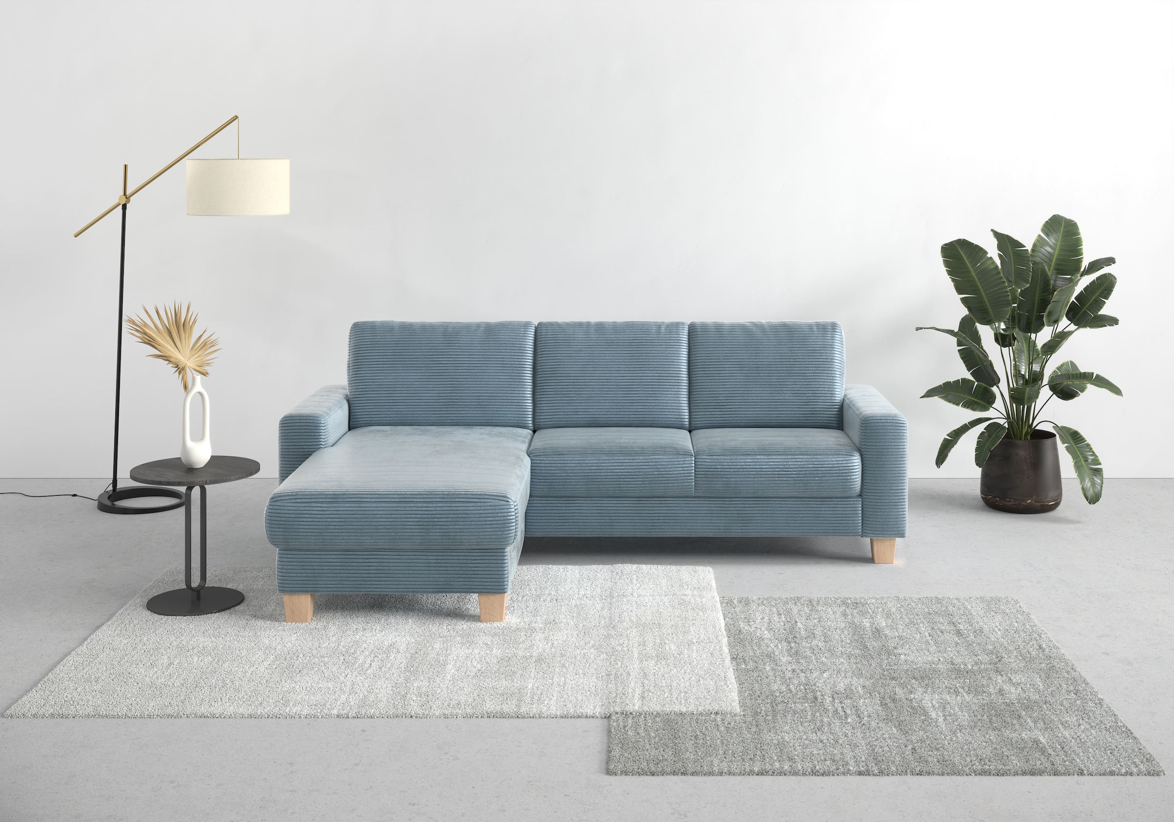 Ecksofa »Summer L-Form«, mit Recamiere, mit oder ohne Bettfunktion und Bettkasten,...