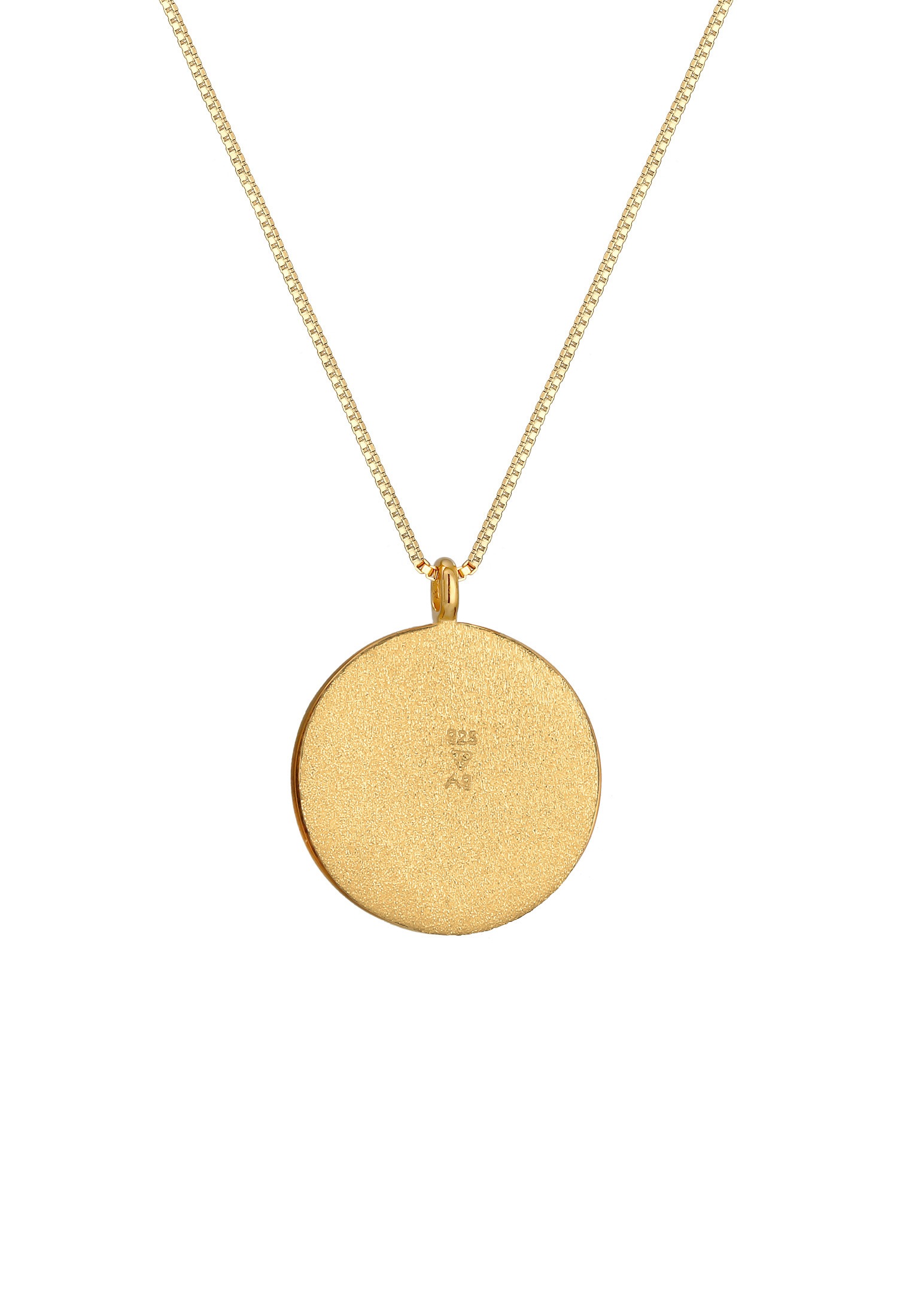 Elli Lange Kette »Halskette Nordstern Coin Plättchen Vintage 925 Silber«