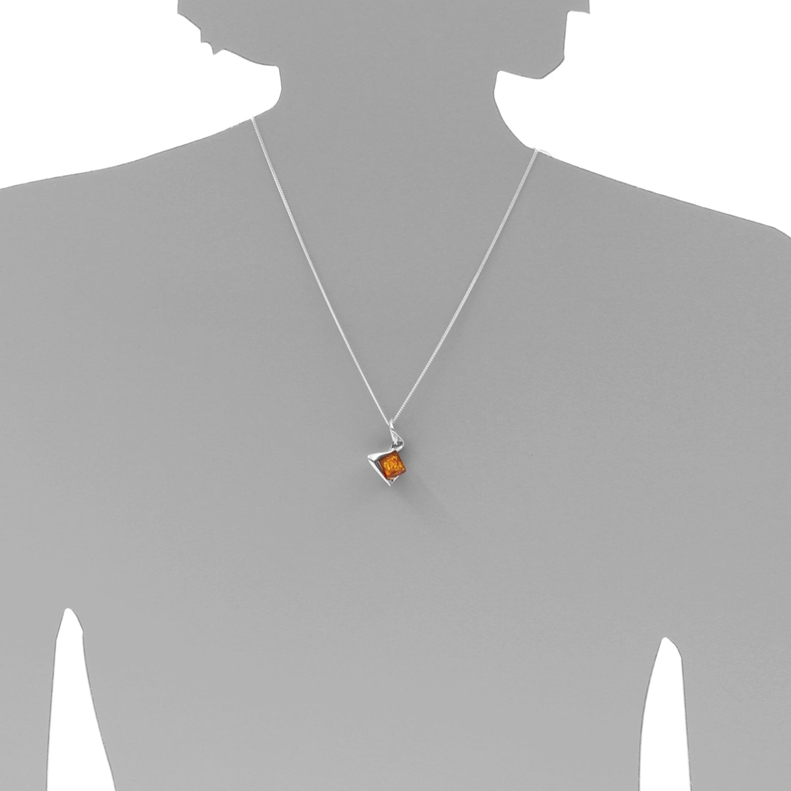 OSTSEE-SCHMUCK Kette mit Anhänger »- Amely - Silber 925/000 - Bernstein«
