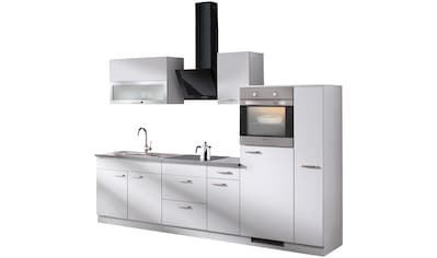 wiho Küchen Küchenzeile »Michigan«, mit E-Geräten, Gesamtbreite 290 cm kaufen