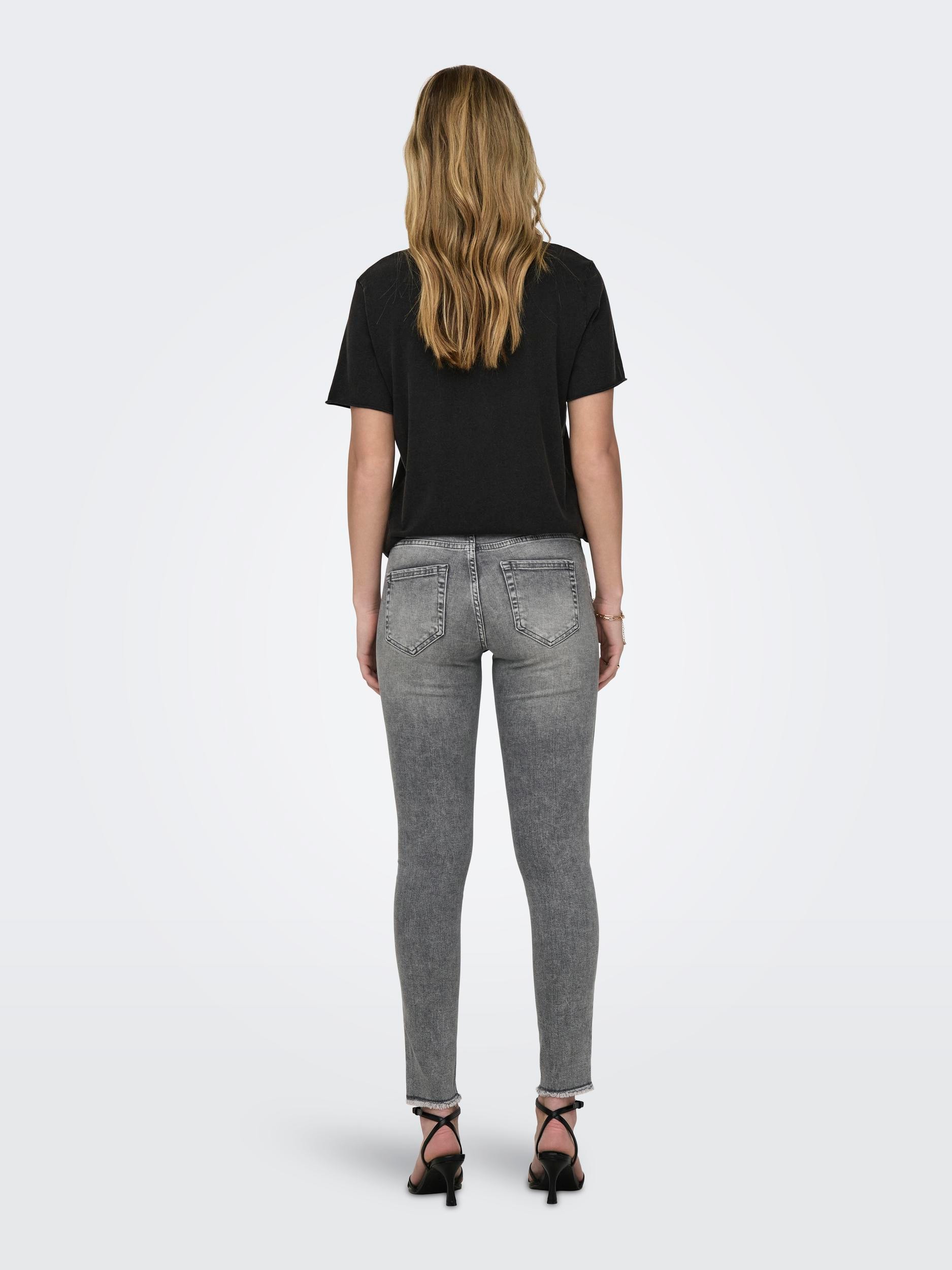 ONLY Skinny-fit-Jeans »ONLBLUSH MW SKINNY DECO ANK RW REA0918«