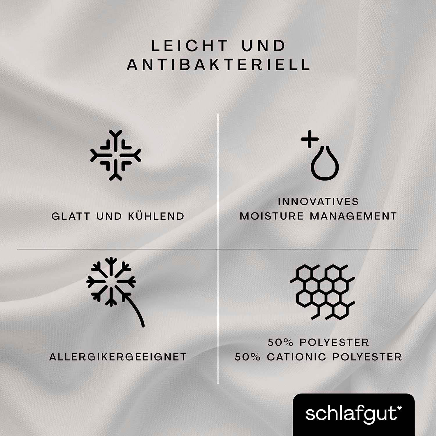 Schlafgut Spannbettlaken »Cool Contact«, 100% gekämmte Mikrofaser