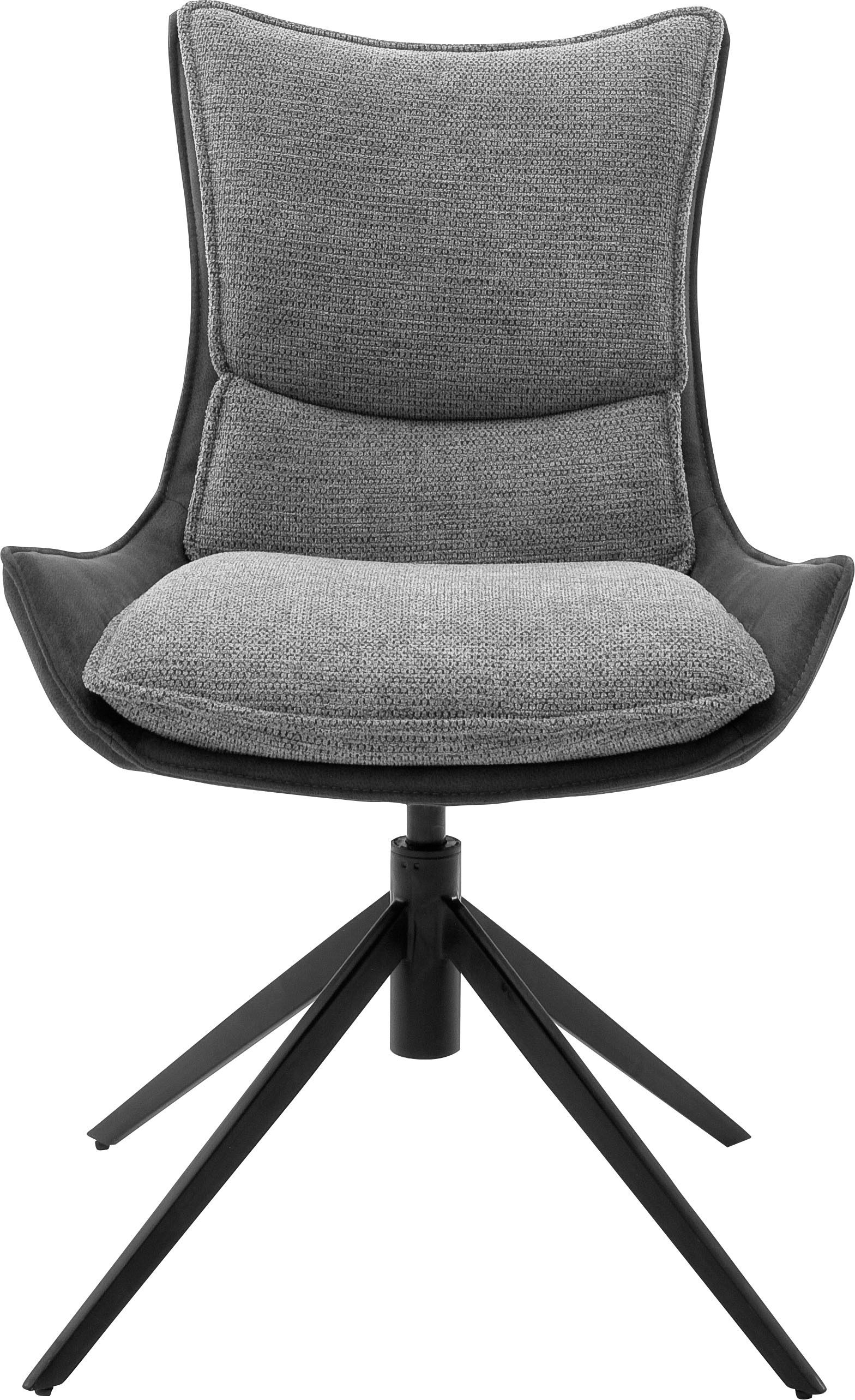 MCA furniture 4-Fußstuhl »Kitami«, (Set), 2 St., Esszimmerstuhl drehbar 360° mit Nivellierung, Stoffbezug, bis 120 kg