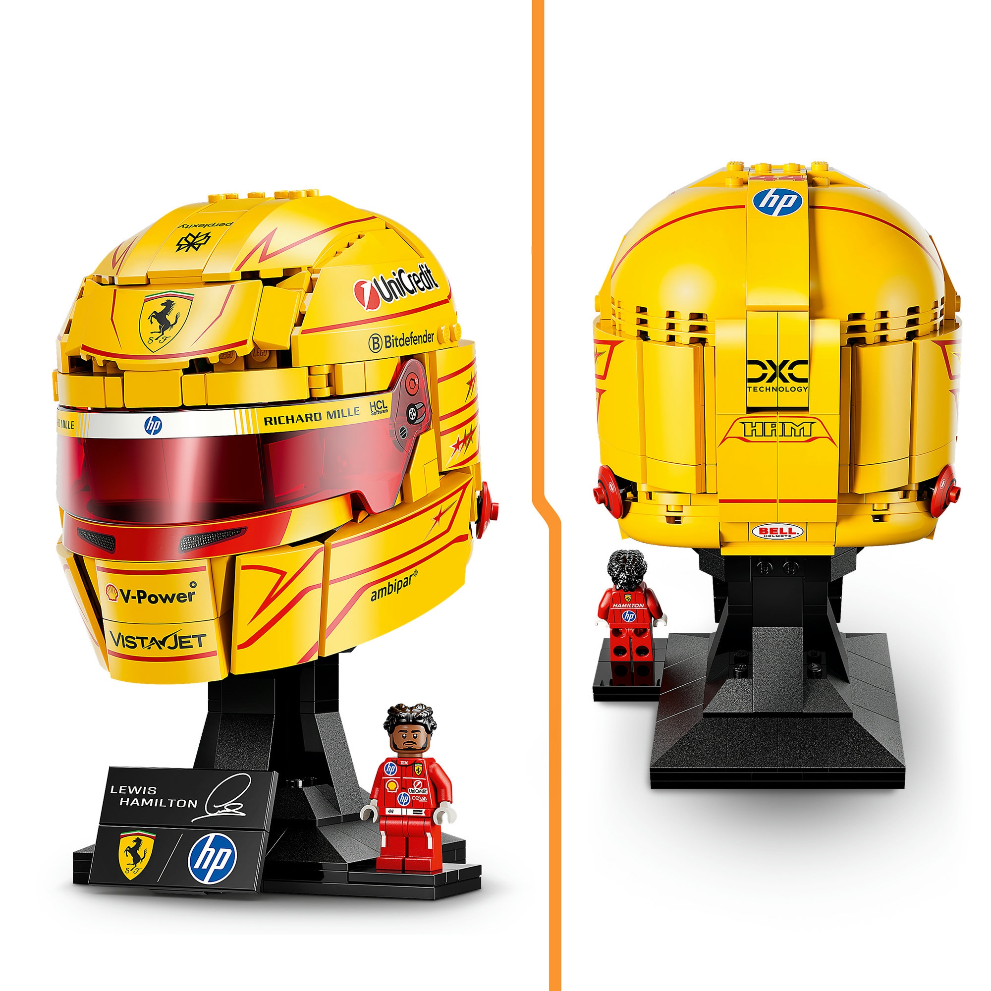 LEGO® Konstruktionsspielsteine »Scuderia Ferrari HP Lewis Hamilton Helm (43022)« LEGO Editions Formula 1