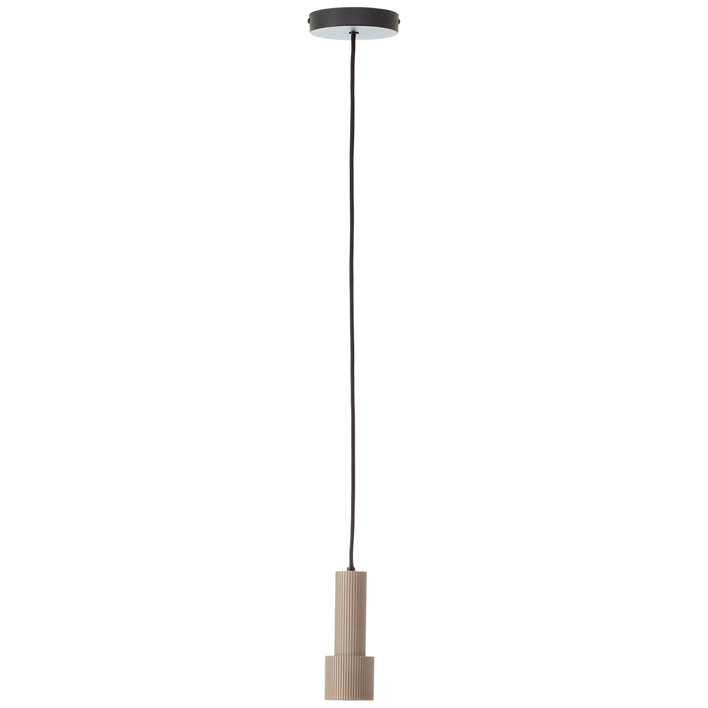 Brilliant Pendelleuchte »Cadiz«, 1 flammig, Leuchtmittel GU10 | ohne Leuchtmittel, 150 x 13 cm, GU10, kürzbar, Aluminium, matt schwarz/bronzefarben