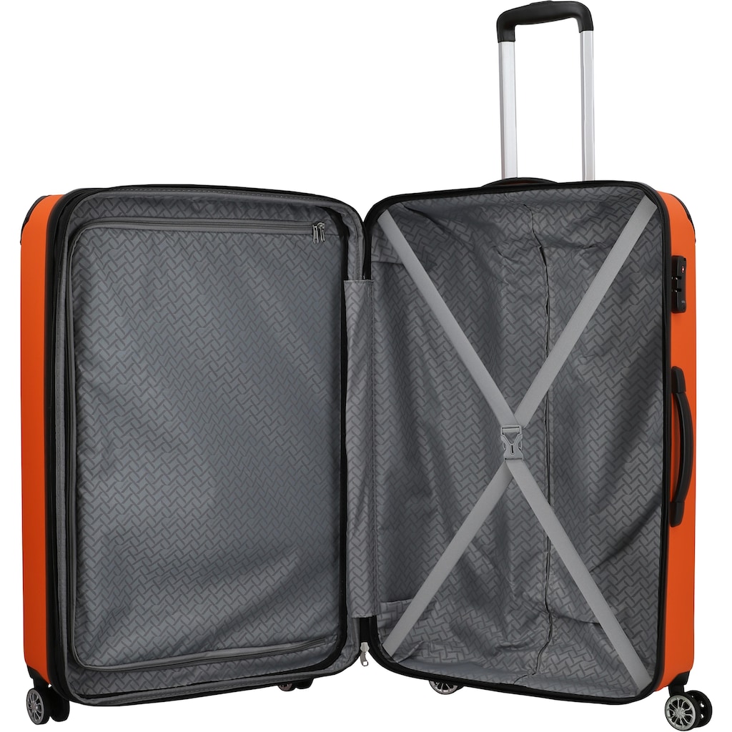 travelite Trolleyset »City, orange«, (3 tlg.)