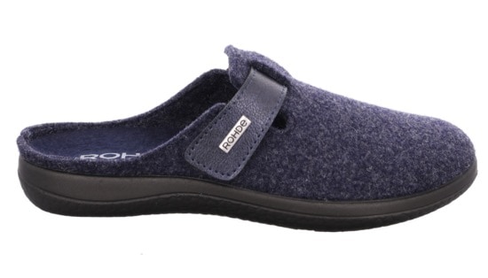 Rohde Pantoffel »Bari«  Hausschuh, Clog mit Klettverschluss-Riemchen