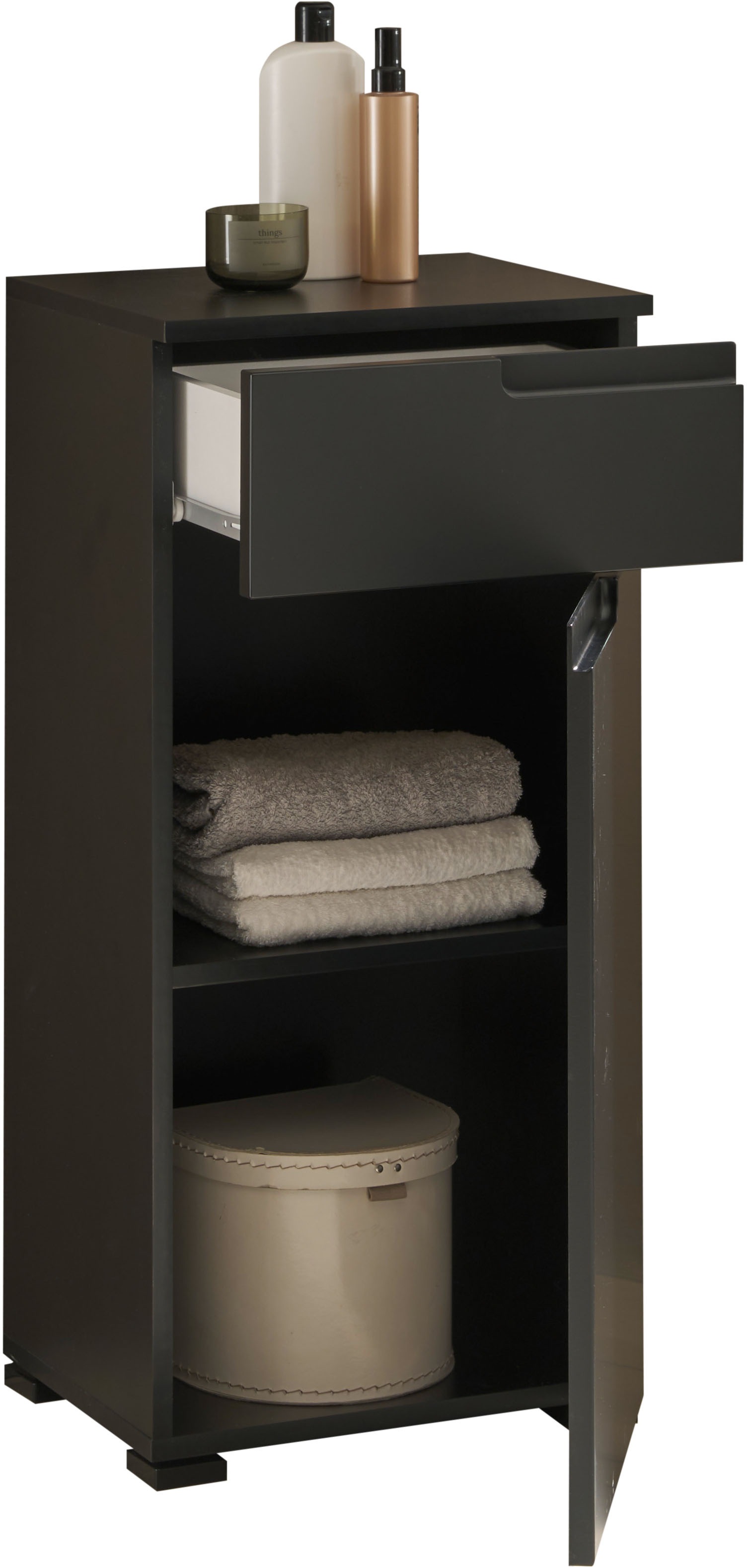 BASIC by Balculina Midischrank »Spice, Badezimmerschrank BxTxH 40x85x32 cm« 1 Stk. tlg. Breite 40 cm, Griffmulden,