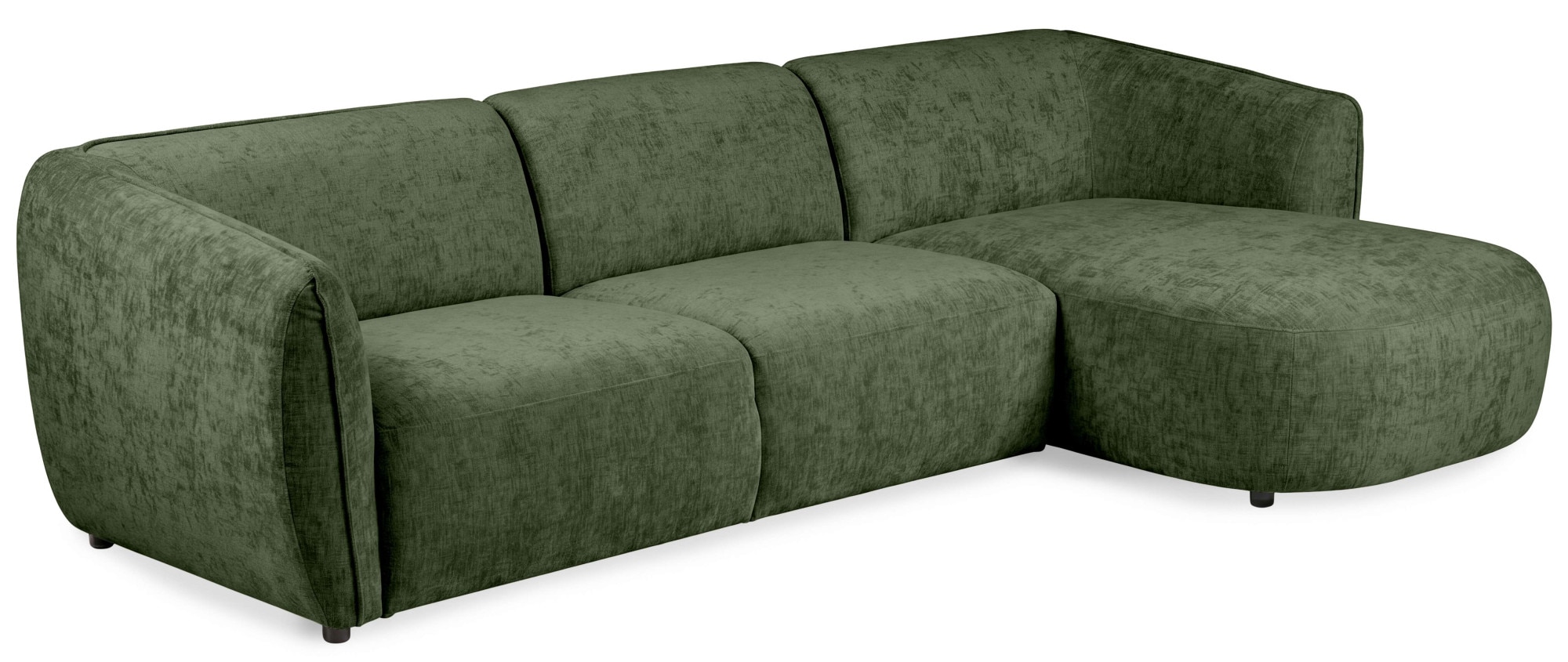 Home affaire Ecksofa »OSTRUP Rundsofa, L-Form, Naturtöne, Boucle oder Chenille« Breite 280 cm, organische Form mit sanften Rundungen
