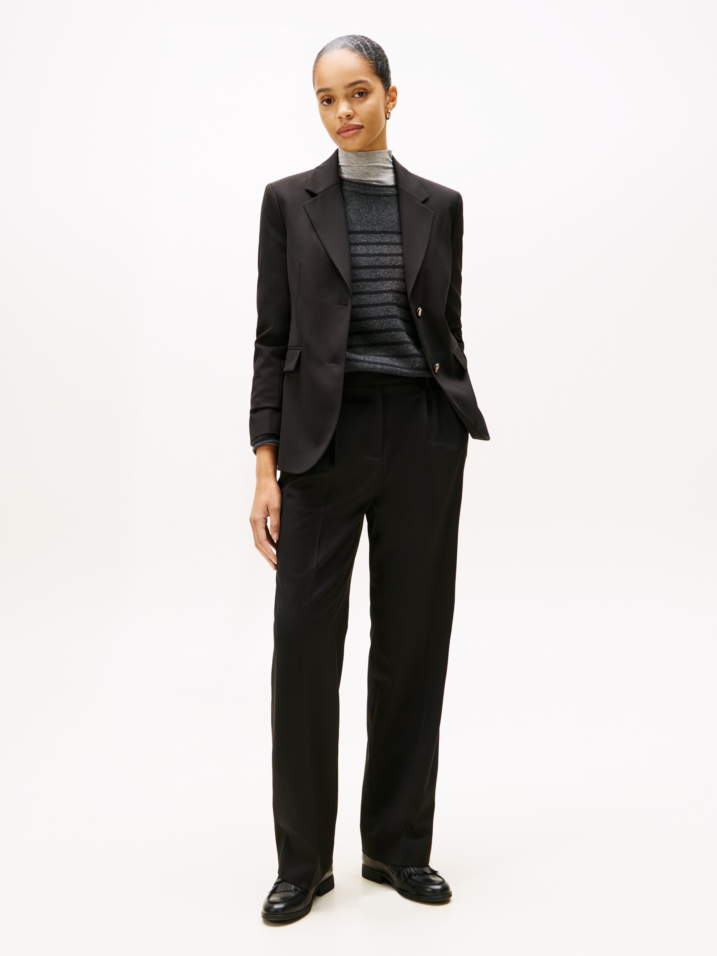 Tommy Hilfiger Longblazer »TIMELESS WOOL REG STRT SB BLAZER« mit Wolle