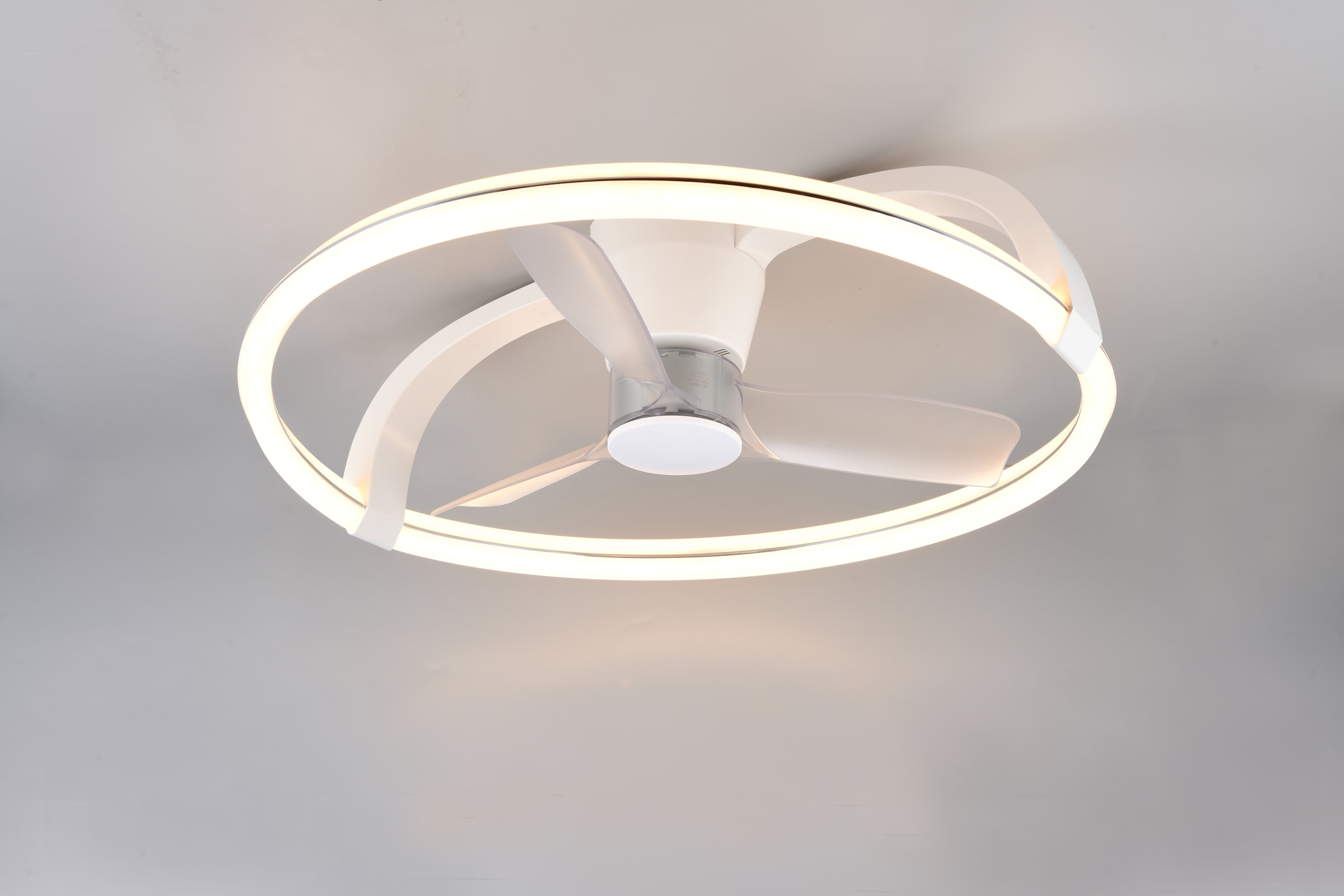 REALITY Leuchten LED Deckenleuchte »STOCKHOLM mit Ventilator, Deckenventilator mit Licht inklFernbedienung« LED-Board 1 Stk. warmweiß - kaltweiß 6 Geschwindigkeiten Timer Vor- & Rücklauf LED dimmbar CCT Nachtlicht