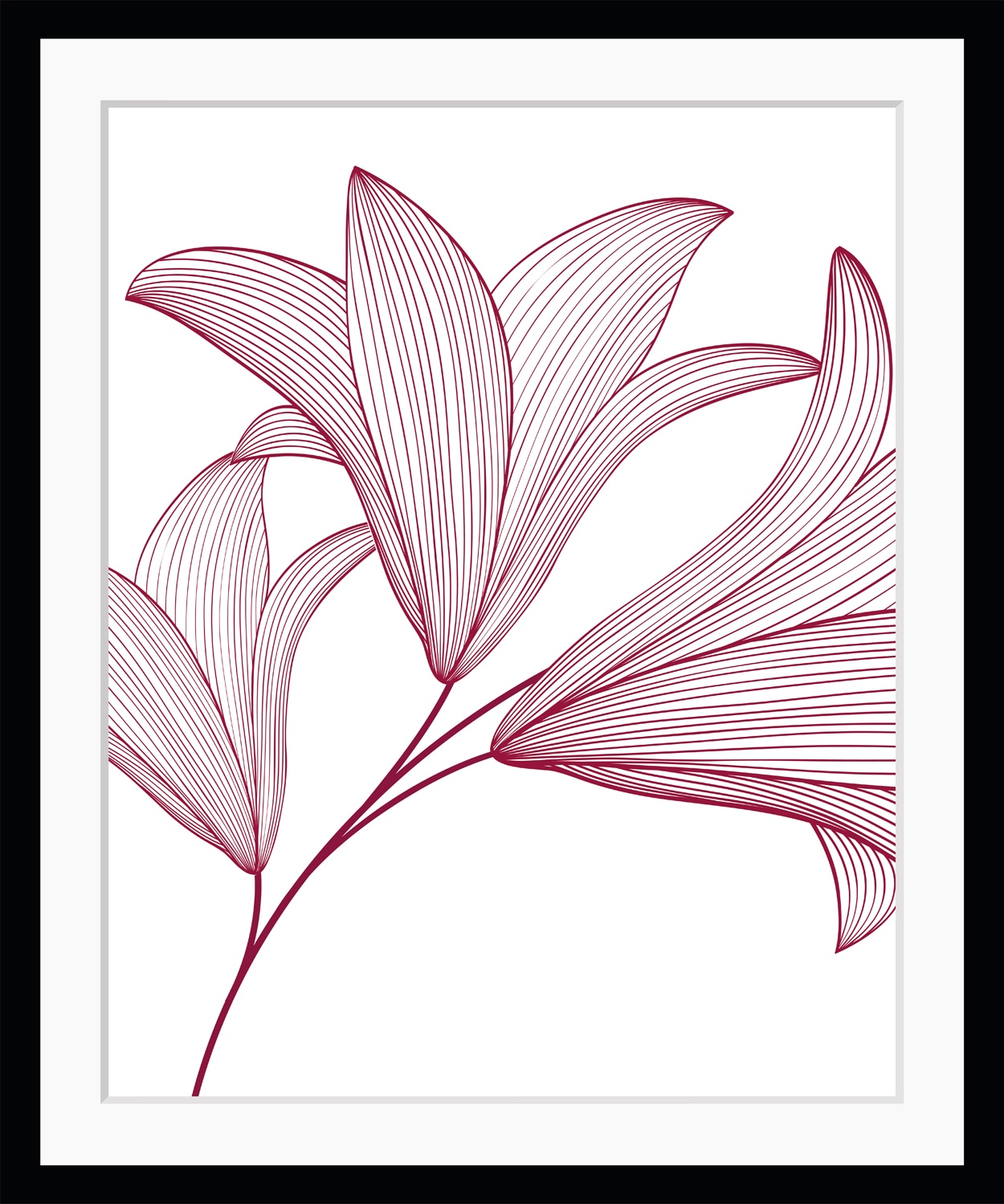 queence Bild »Imsa« Blumen | Blumenbilder | Kunst Set,  gerahmt, Blumen