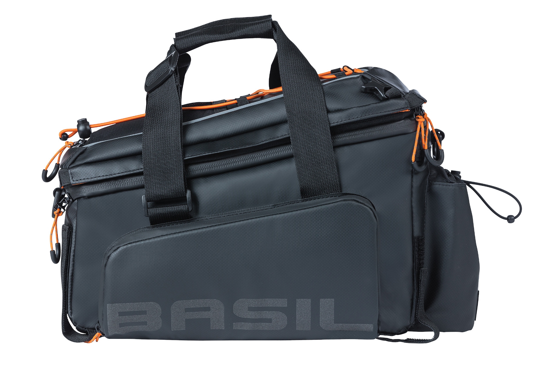 Basil Gepäckträgertasche »Gepäckträgertasche "Miles" XL Pro, schwarz/orange«