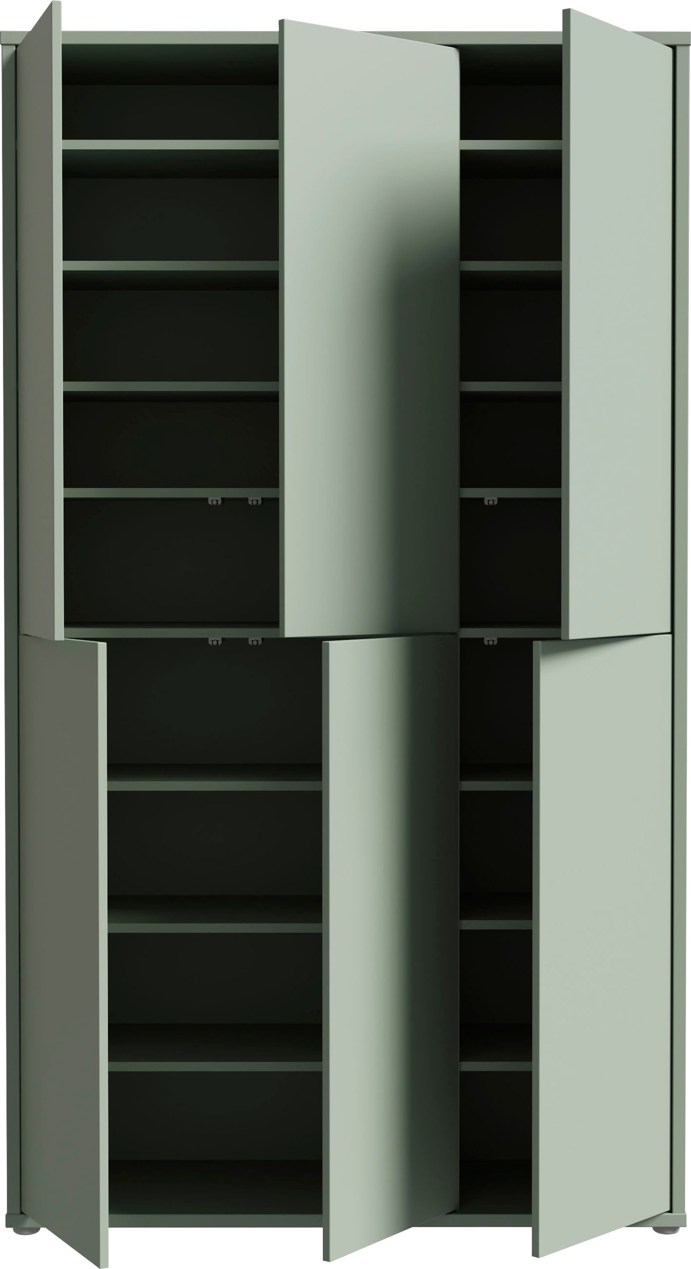 FORTE Schuhschrank »Alice Springs«, (B/H/T 109,2/191,9/34,9 cm), Stauraumschrank, Mehrzweckschrank, (B/H 109cm x 192cm), mit 16 Böden
