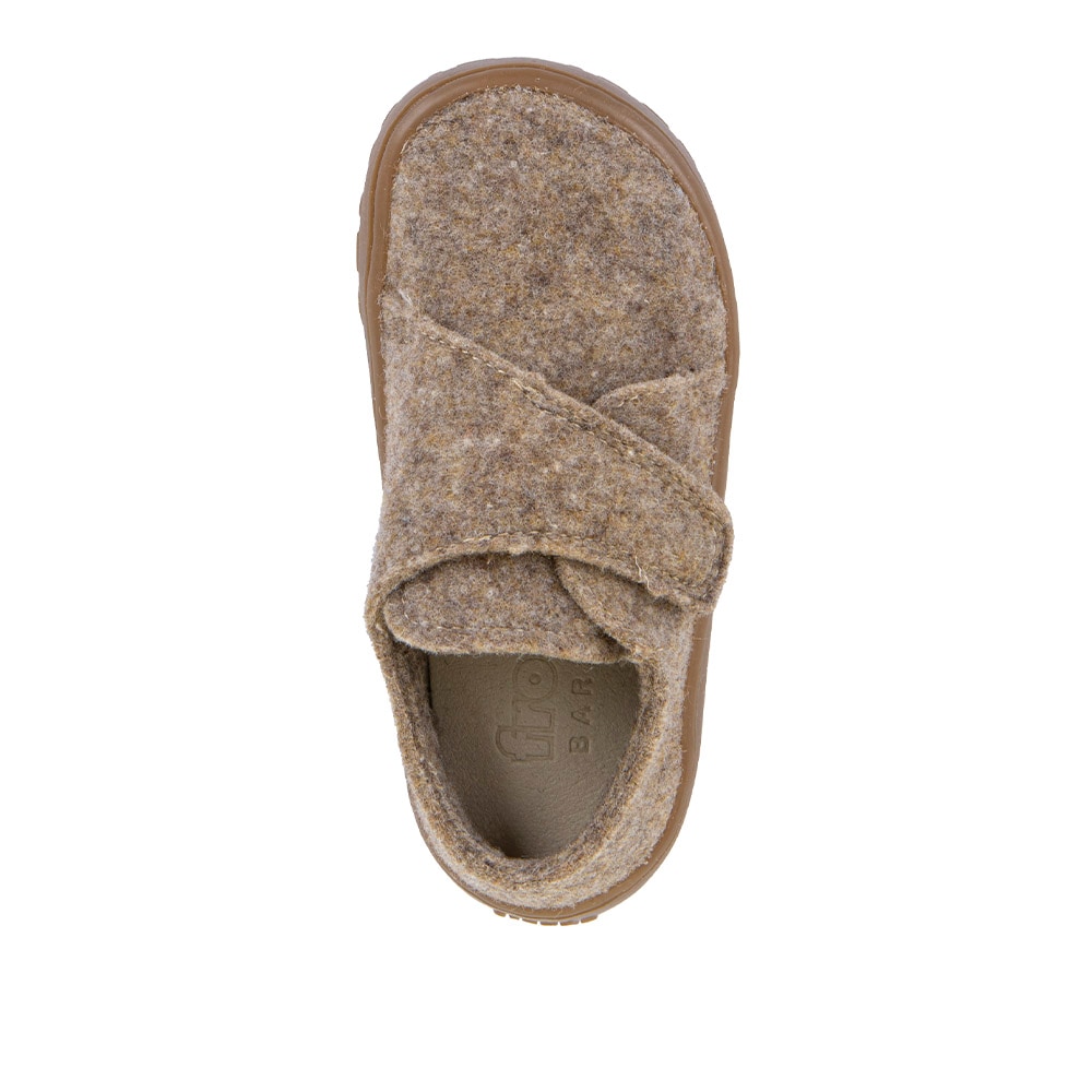froddo® Hausschuh »BAREFOOT WOOLY«  barfoot Klettschuh für zu Hause, Kindergartenschuh mit Wollfutter