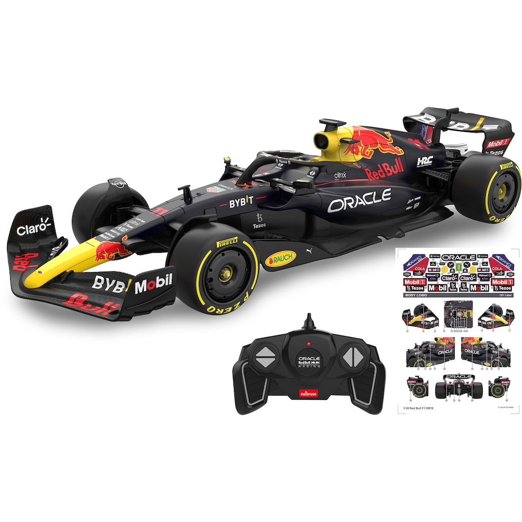 Jamara RC-Auto »Deluxe Cars, Oracle Red Bull Racing RB18 1:18, dunkelblau - 2,4 GHz«