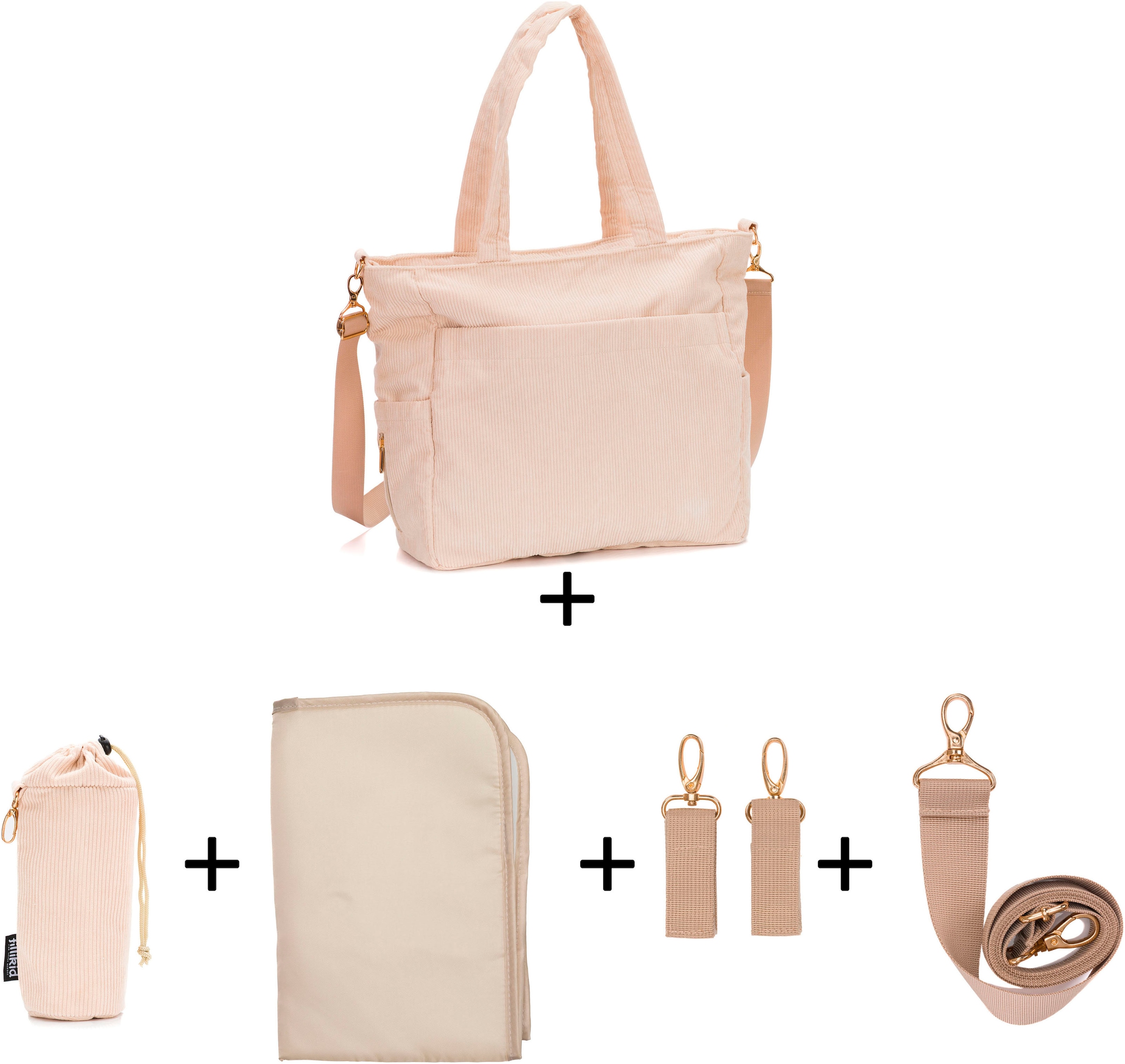 Fillikid Wickeltasche »Cord«, inklusive Thermotasche