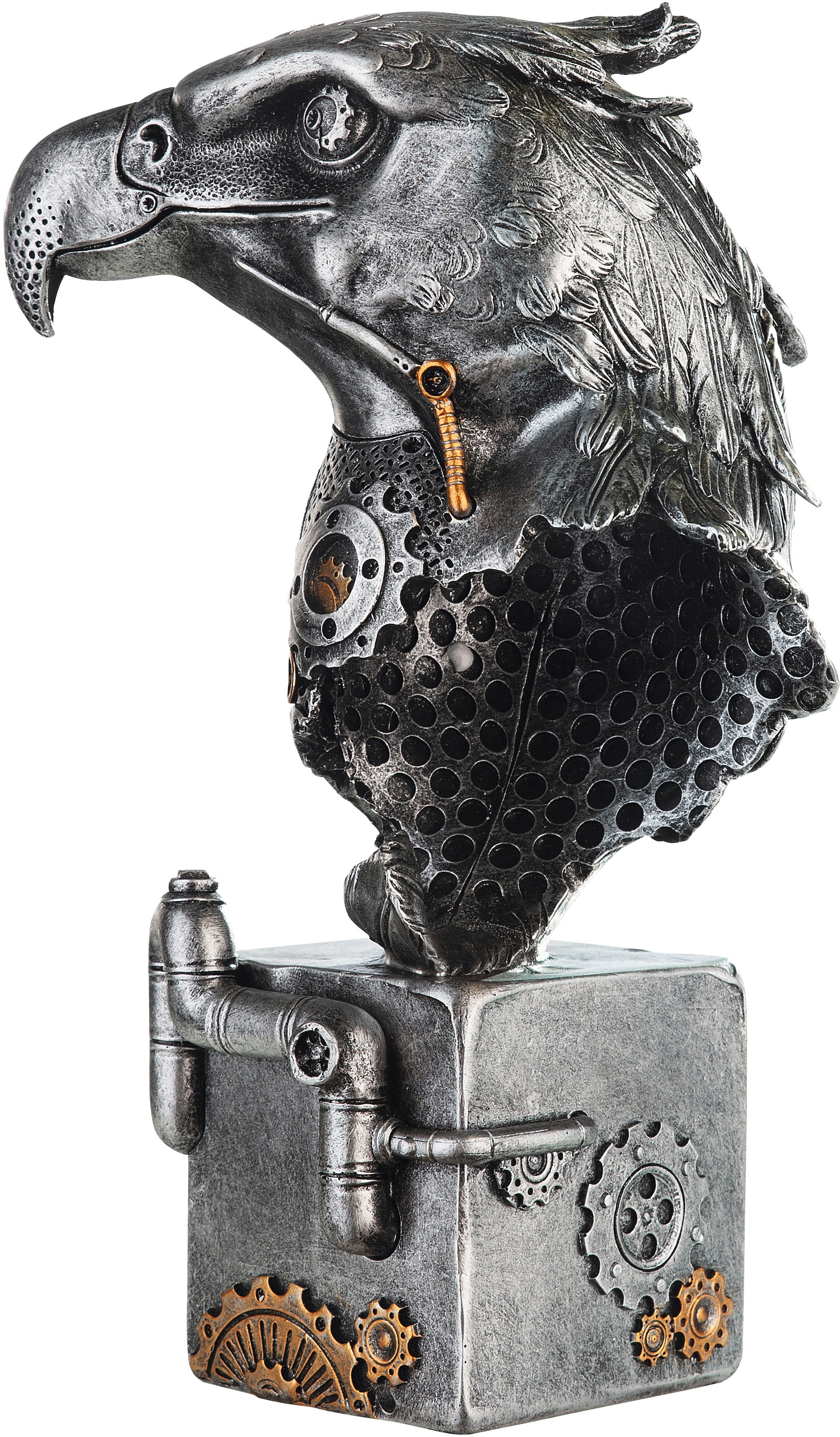 Casablanca by Gilde Tierfigur »Skulptur Steampunk Eagle«, mit kupferfarbenen Elementen