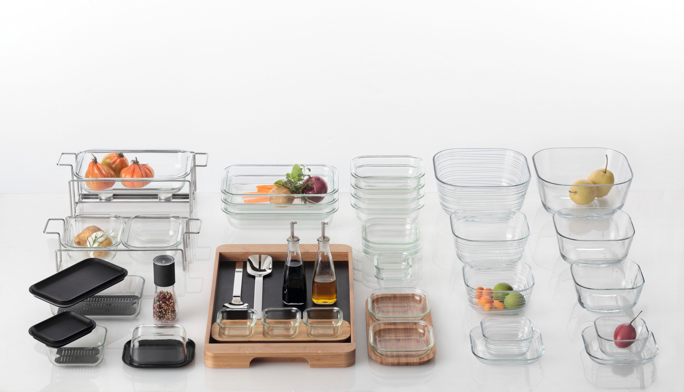 LEONARDO Dessertteller »Gusto Struttura«, (Set, 6 St.), Glas, Ø 17 cm