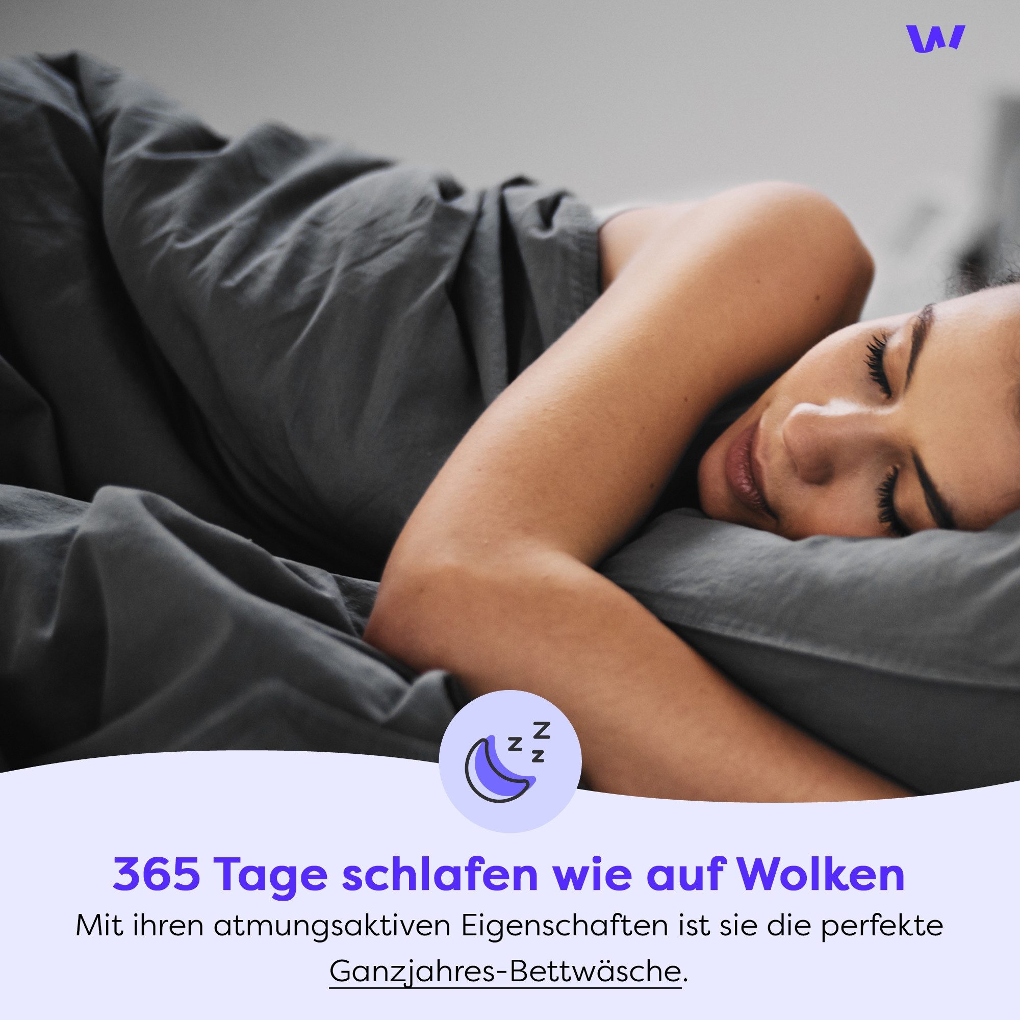 Wolkenfeld Kissenbezug »Renforcé Kissenbezug Baumwolle - Natürlich weiches Schlafgefühl« Größe 80x80, 40x80 und 70x90 cm; versteckter Reißverschluss