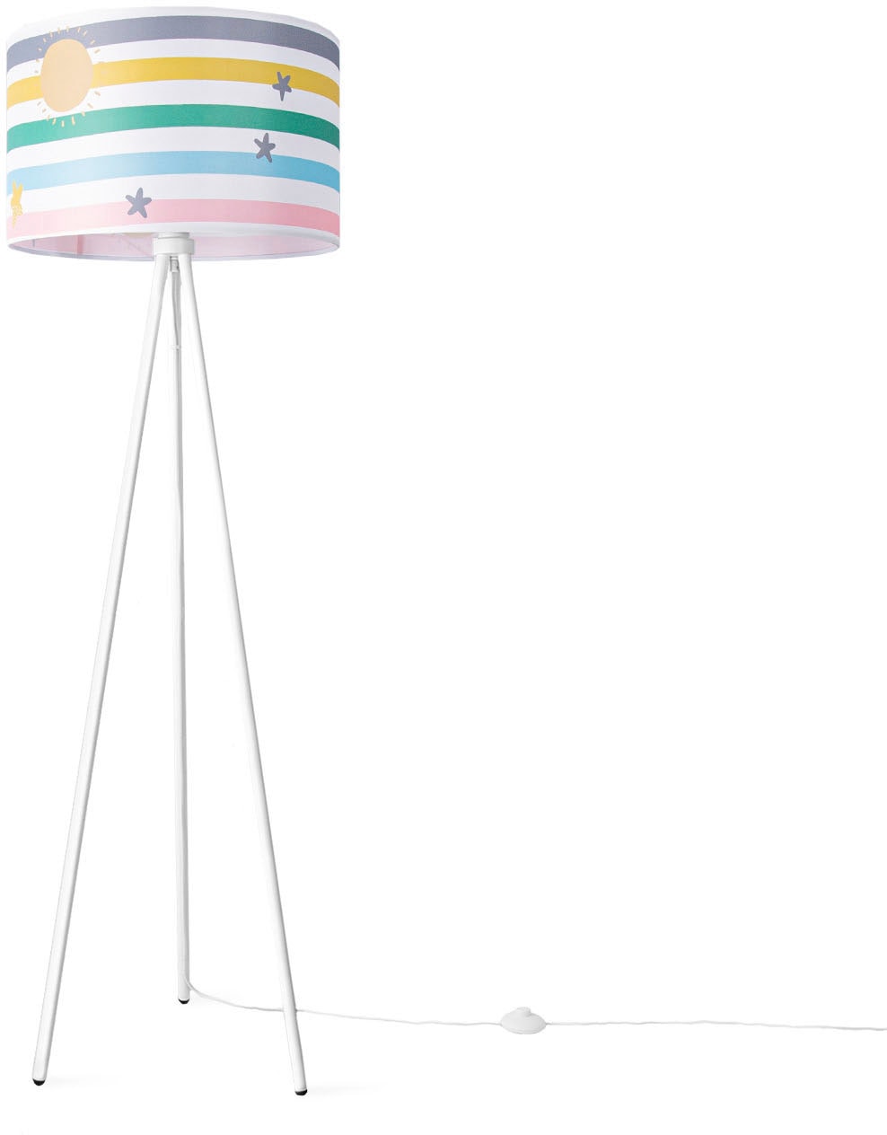 Paco Home Stehlampe »TRINA TWEET 462 STRI«, Kinderlampe Kinderzimmer  Streifen Regenbogen Hell Bunt Pastell E27 online kaufen | mit 3 Jahren XXL  Garantie | Standleuchten