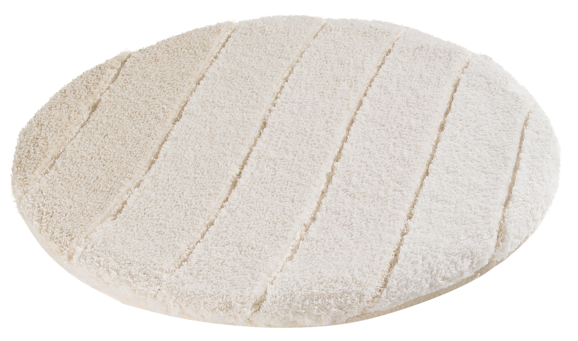 Kleine Wolke Badematte »Donna« Höhe 20 mm rutschhemmend beschichtet fußbodenheizungsgeeignet | schnell trocknend Wellen Design, Pastell, 3-tlg. Set, rechteckig & rund erhältlich