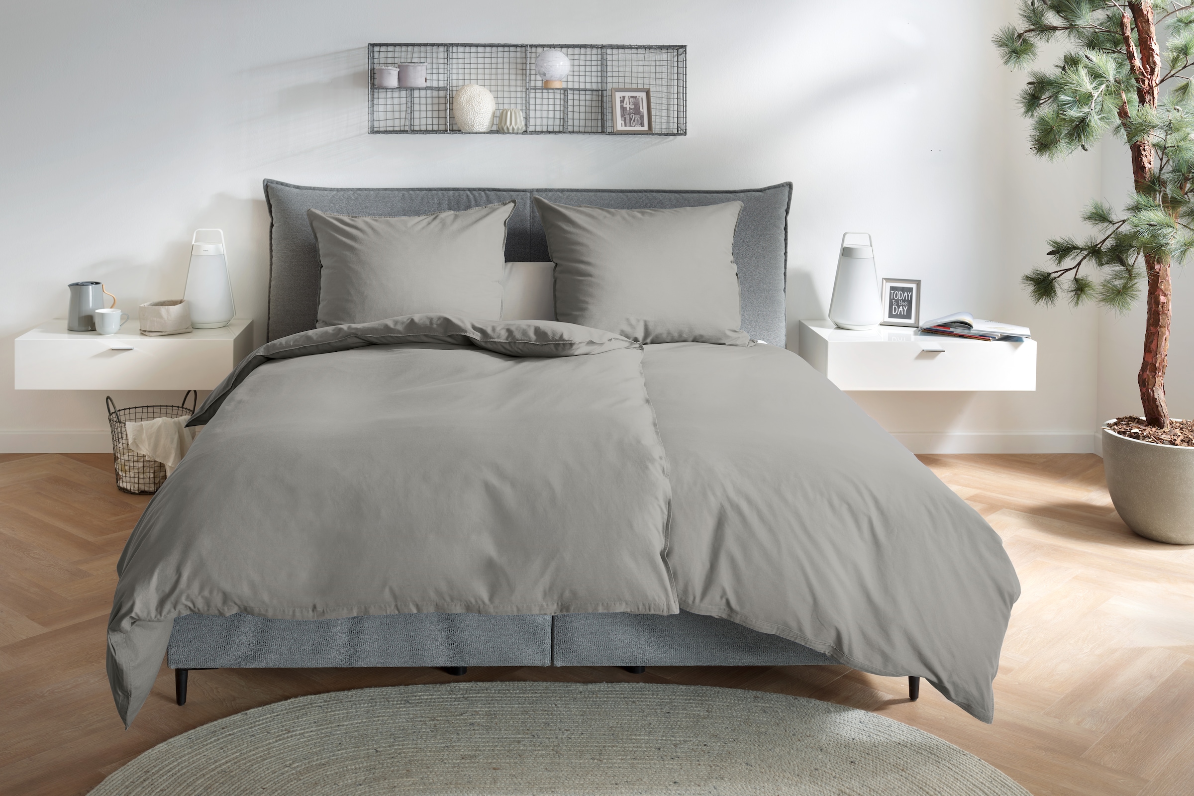Primera Bettwäsche »Renforce Stonewashed« 2 Stk. jedes Teil ein Unikat, gewaschene Used Optik
