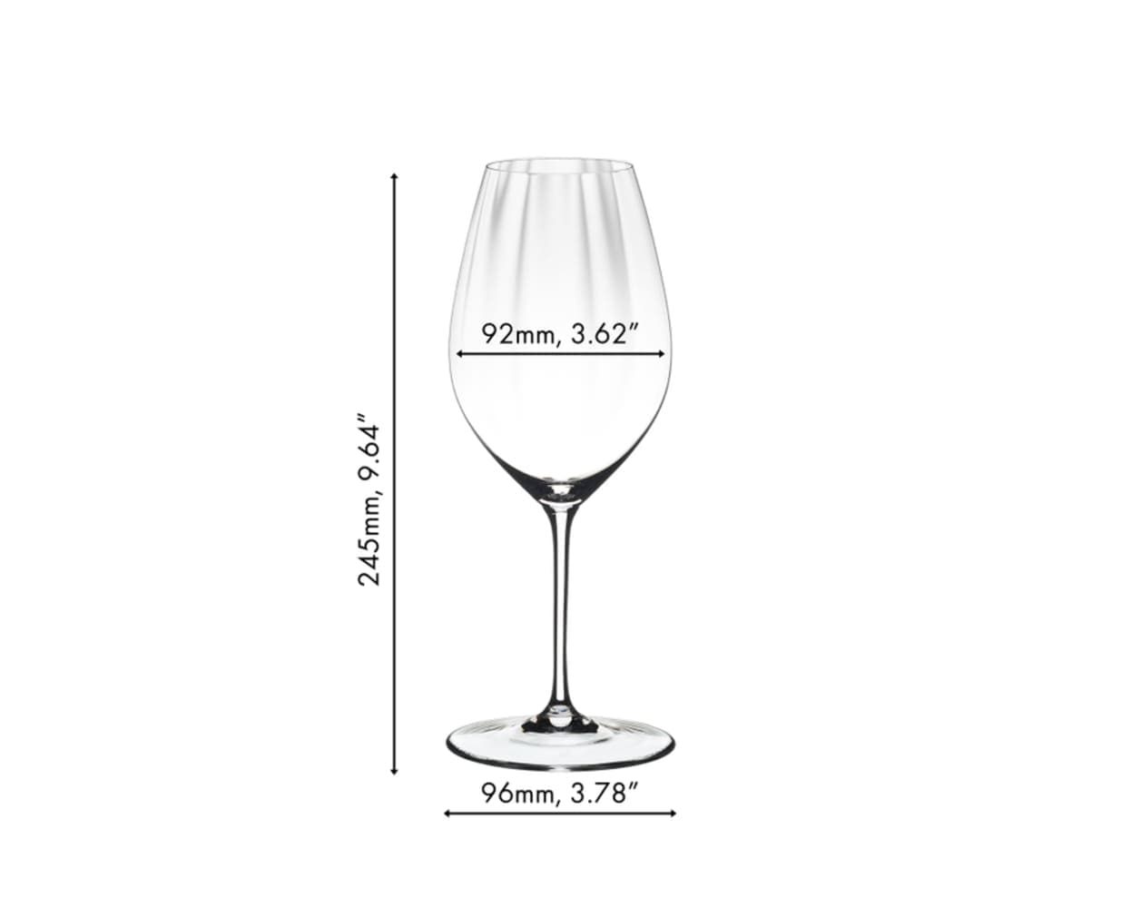 RIEDEL THE WINE GLASS COMPANY Weißweinglas »Riesling Gläser Performance 623 ml 2er Set transparent« Spülmaschinengeeignet