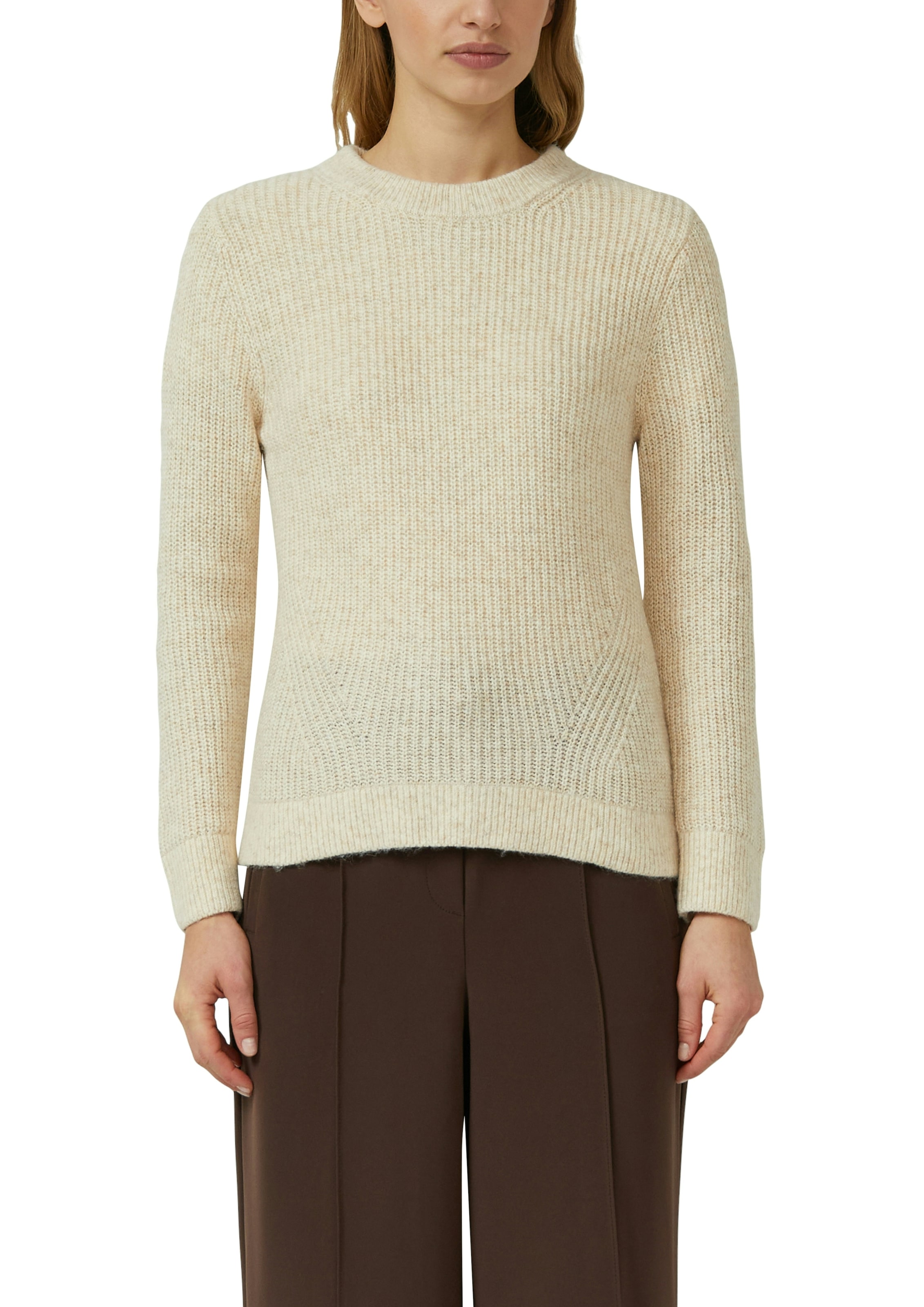 s.Oliver Strickpullover aus Wollmix und mit Strickmuster