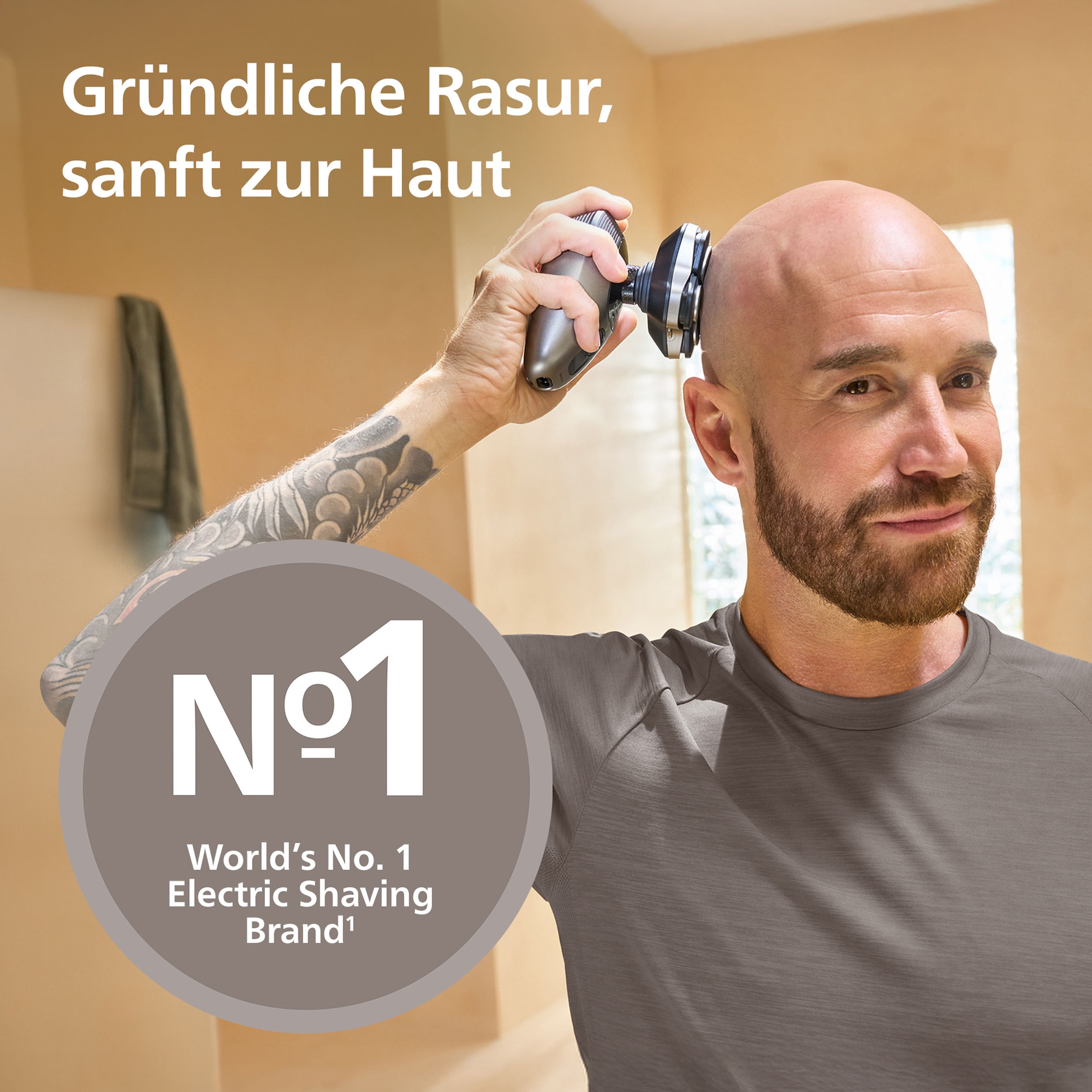 Philips Ersatzscherköpfe »HS740/15 passend zu Glatzenrasier HS5980/15 & HS7980/15« mit 36 ComfortCut Klingen, nass und trocken verwendbar