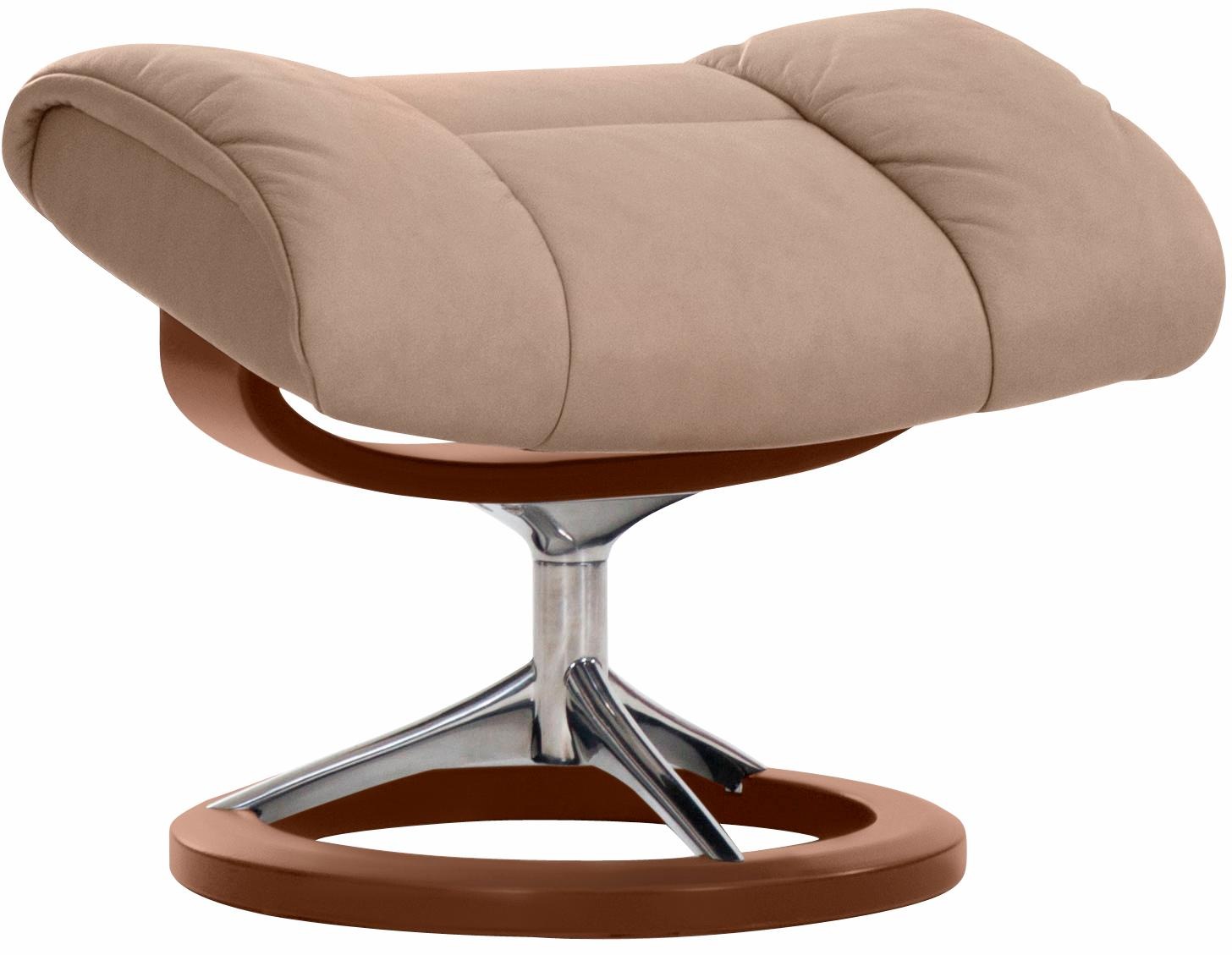 Stressless® Relaxsessel »Ruby«, (Set, Relaxsessel mit Hocker), mit Signature Base, Größe L, Gestell Eiche, Wenge, Braun & Schwarz