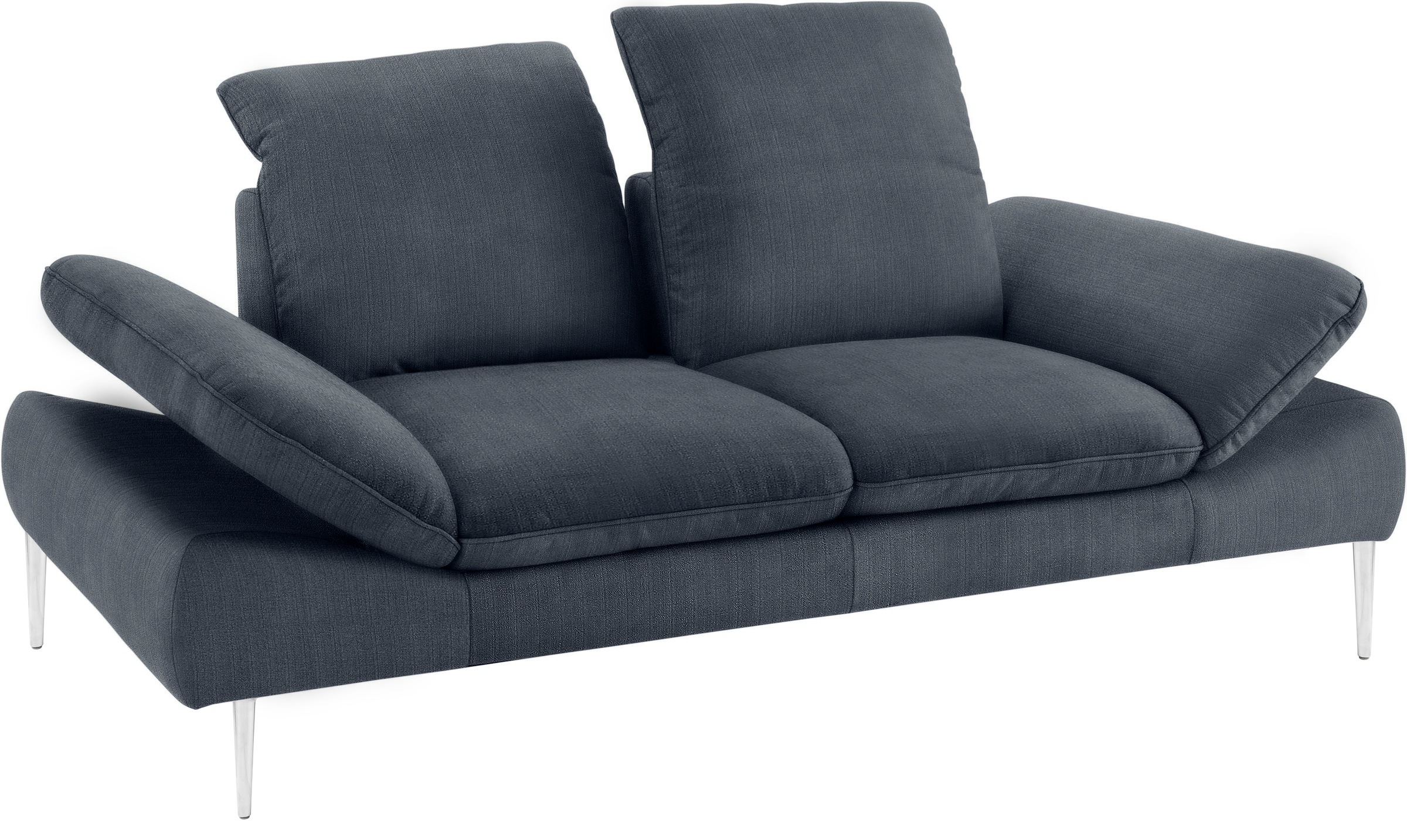 W.SCHILLIG 2,5-Sitzer »enjoy&MORE« mit Sitztiefenverstellung, Füße Chrom glänzend, Breite 232 cm