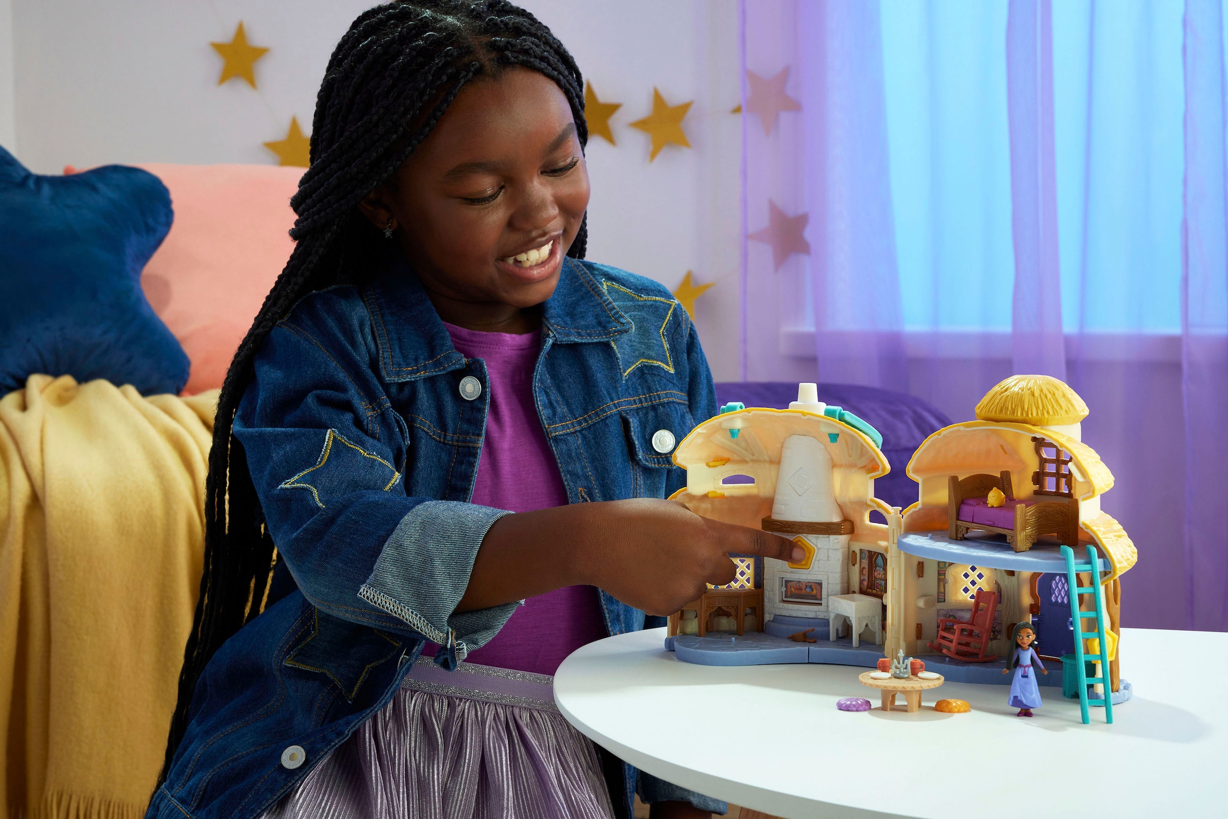 Mattel® Spielwelt »Disney Wish, Asha von Rosas Cottage«, inklusive Minipuppe