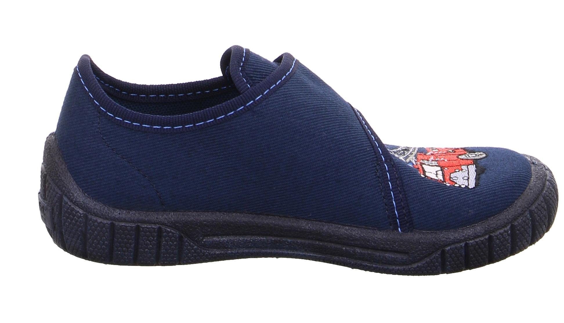 Superfit Hausschuh »Bill WMS: Mittel«, Kindergarten Schuh im Jeans-Look, Größenschablone zum Download