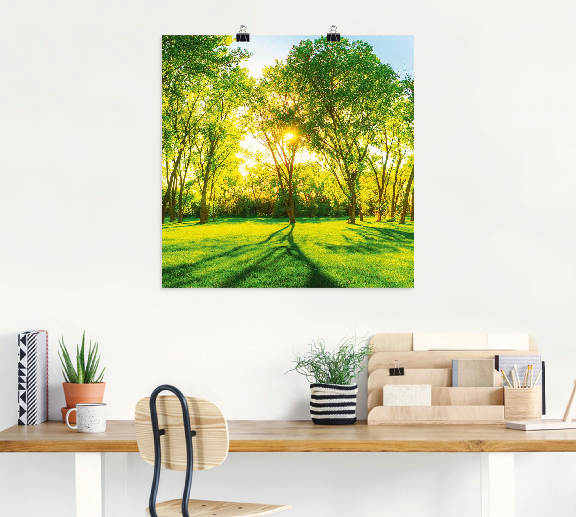 Artland Wandbild »Frühlingswärme II« Wiesen & Bäume 1 Stk. tlg. als Leinwandbild, Poster, Wandaufkleber in verschied. Größen