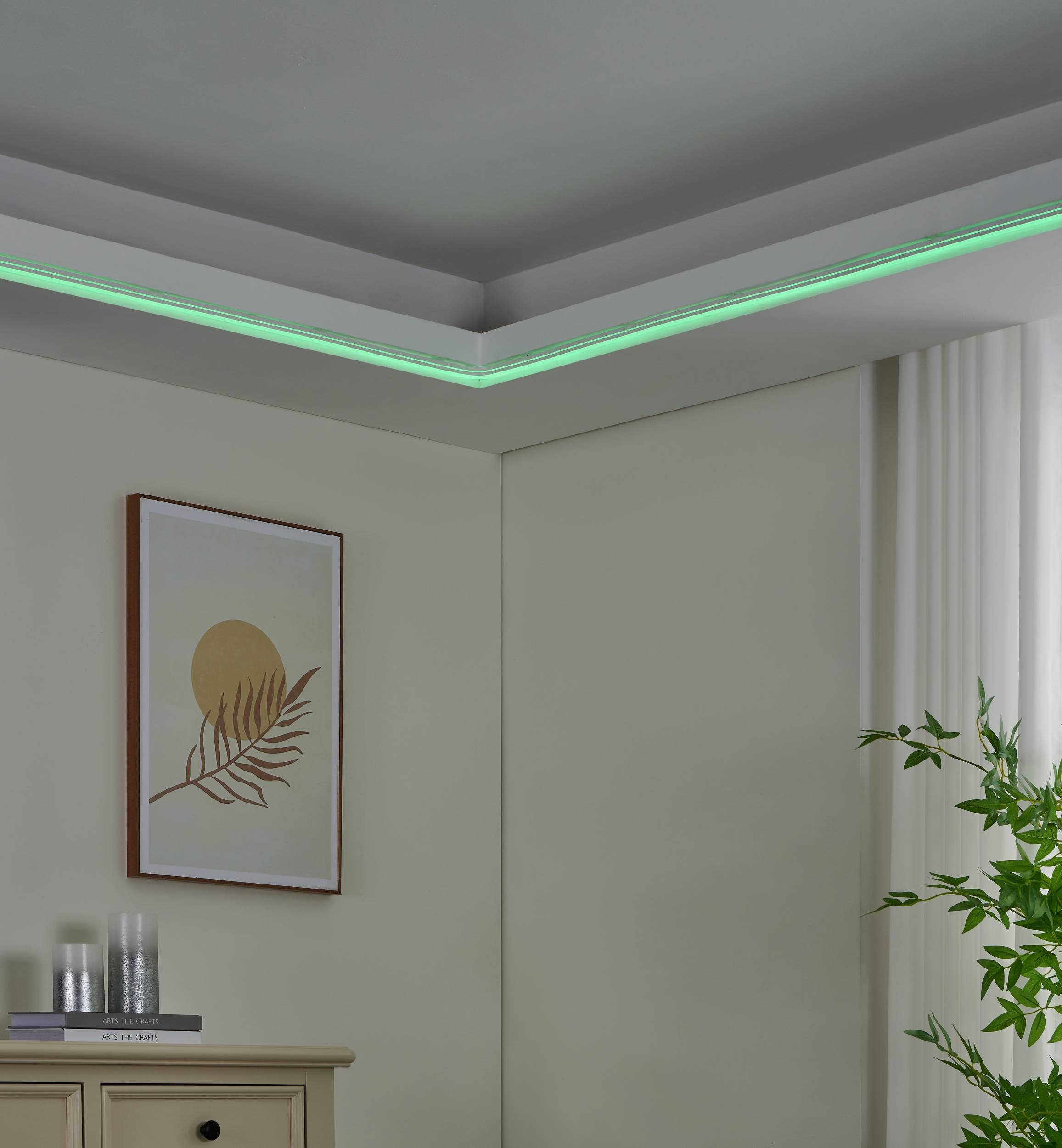 EGLO LED-Streifen »Neon-Stripe-Z LED-Streifen, ZigBee 3.0, App und Sprachsteuerung« 1 Stk.-flammig Leuchtband/-stab - L500 x B1,8 x H0,8 cm - weiß - 30W inkl.