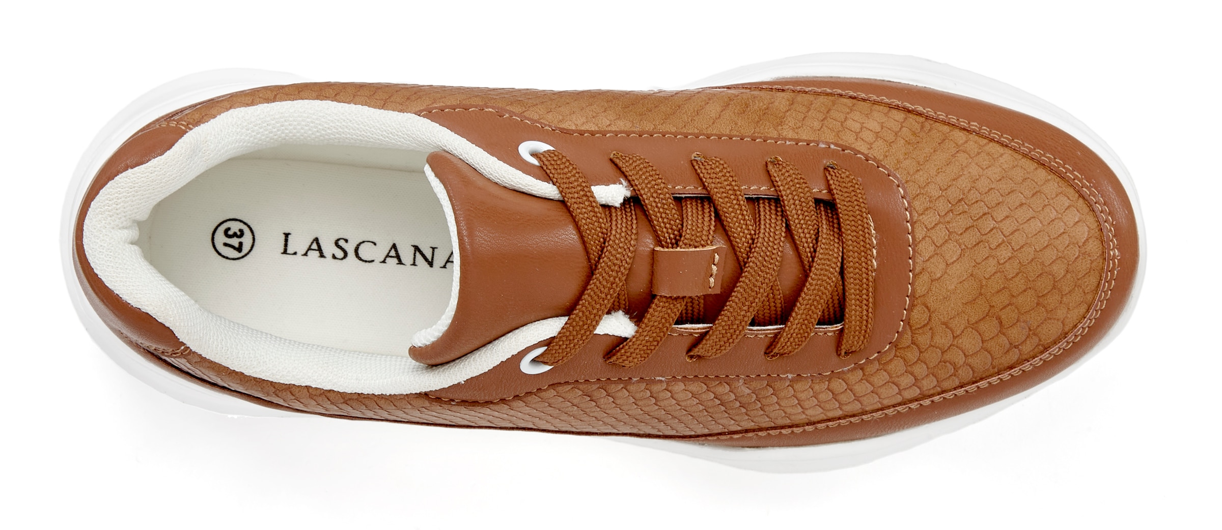 LASCANA Sneaker, Halbschuh, Sportschuh, leichte Chunky Sohle VEGAN