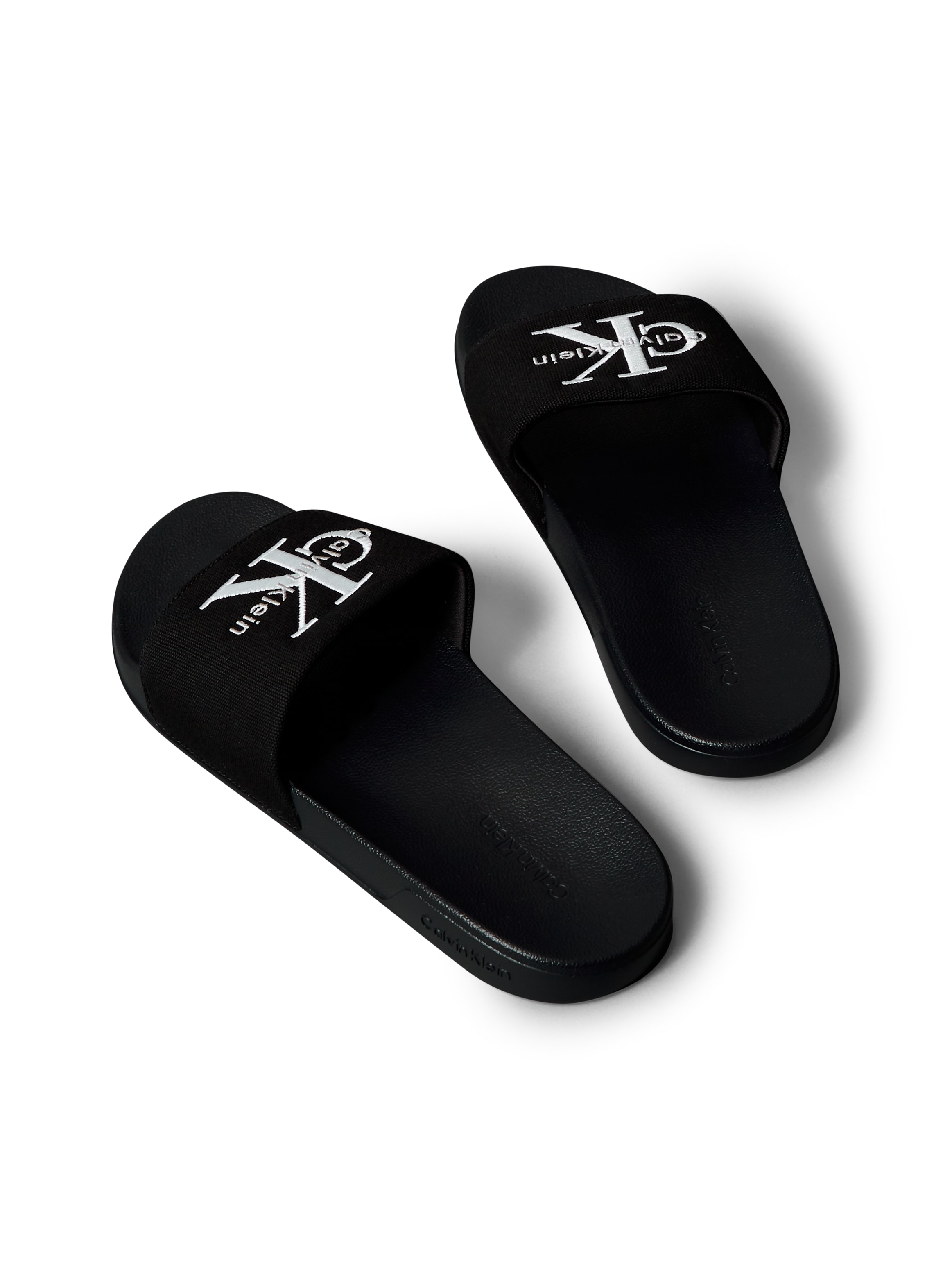 Calvin Klein Jeans Pantolette »ESS SLIDE CV«  Badeschuh, Flat, Poolslides mit Logoschriftzug