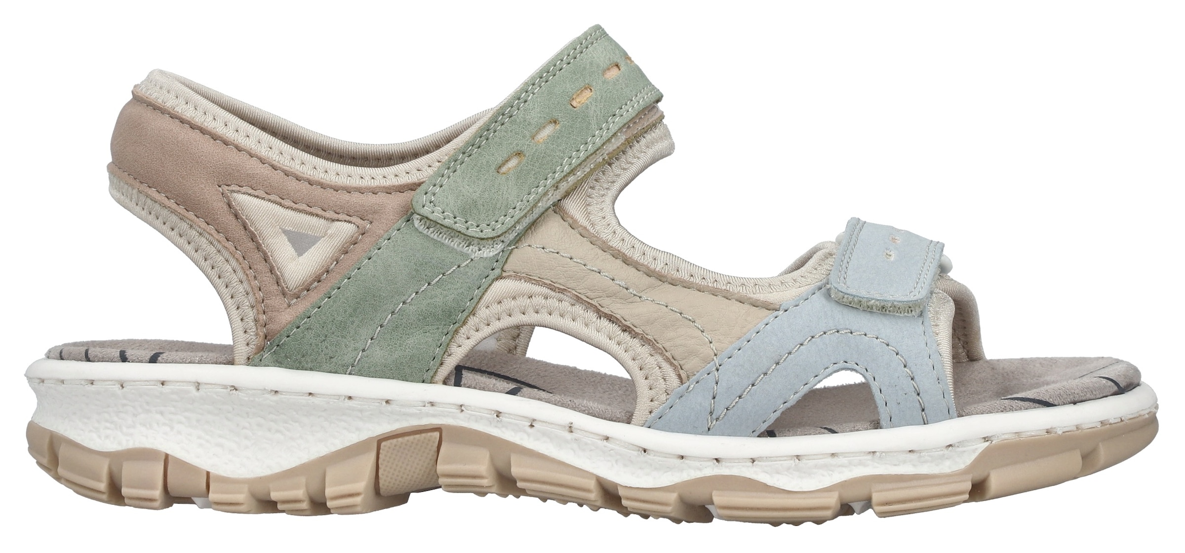 Rieker Riemchensandale  Sommerschuh, Sandalette, Outdoorsandale mit Klett