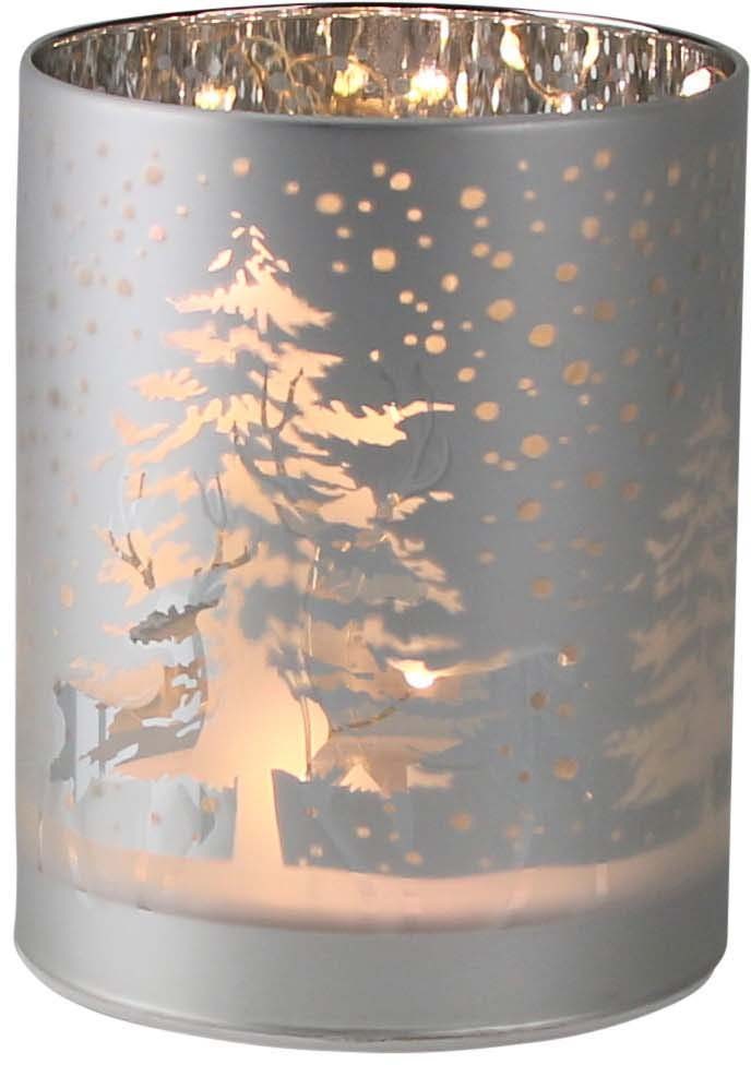 Creativ deco Windlicht »Weihnachtsdeko«, (3 St.), mit unterschiedlicher  Oberflächenstruktur online kaufen | mit 3 Jahren XXL Garantie