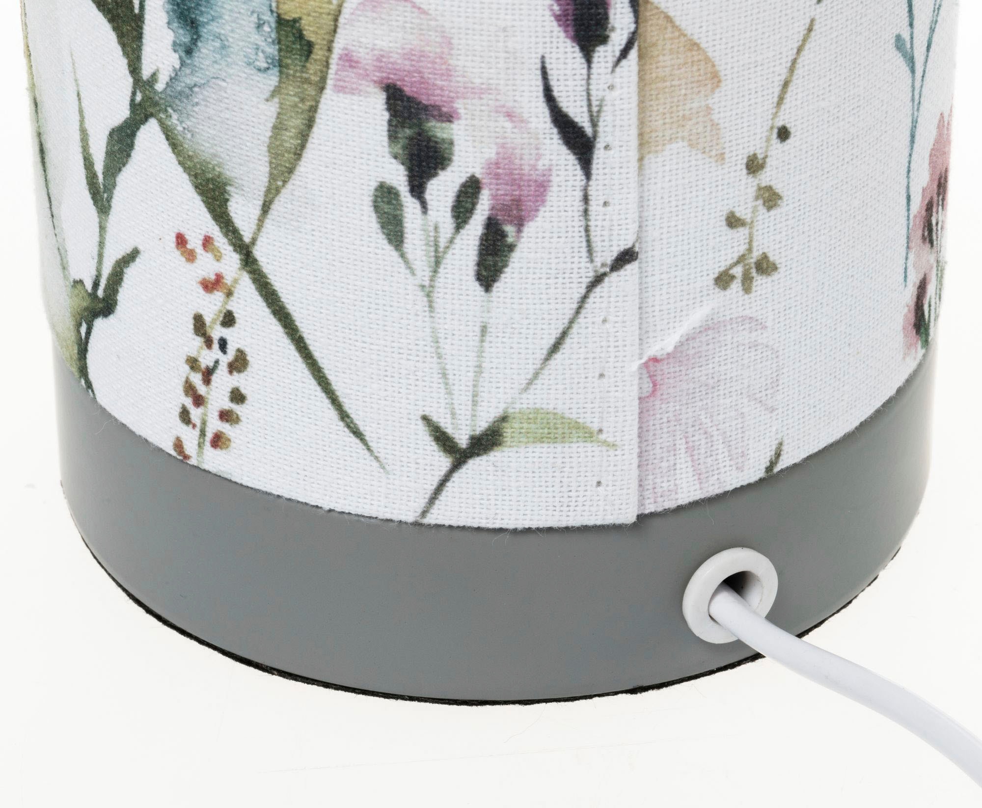 Pauleen Tischleuchte »Flowery Romance«, 1 flammig, Leuchtmittel E14 | ohne Leuchtmittel, E14, Stoffschirm Blumenmuster