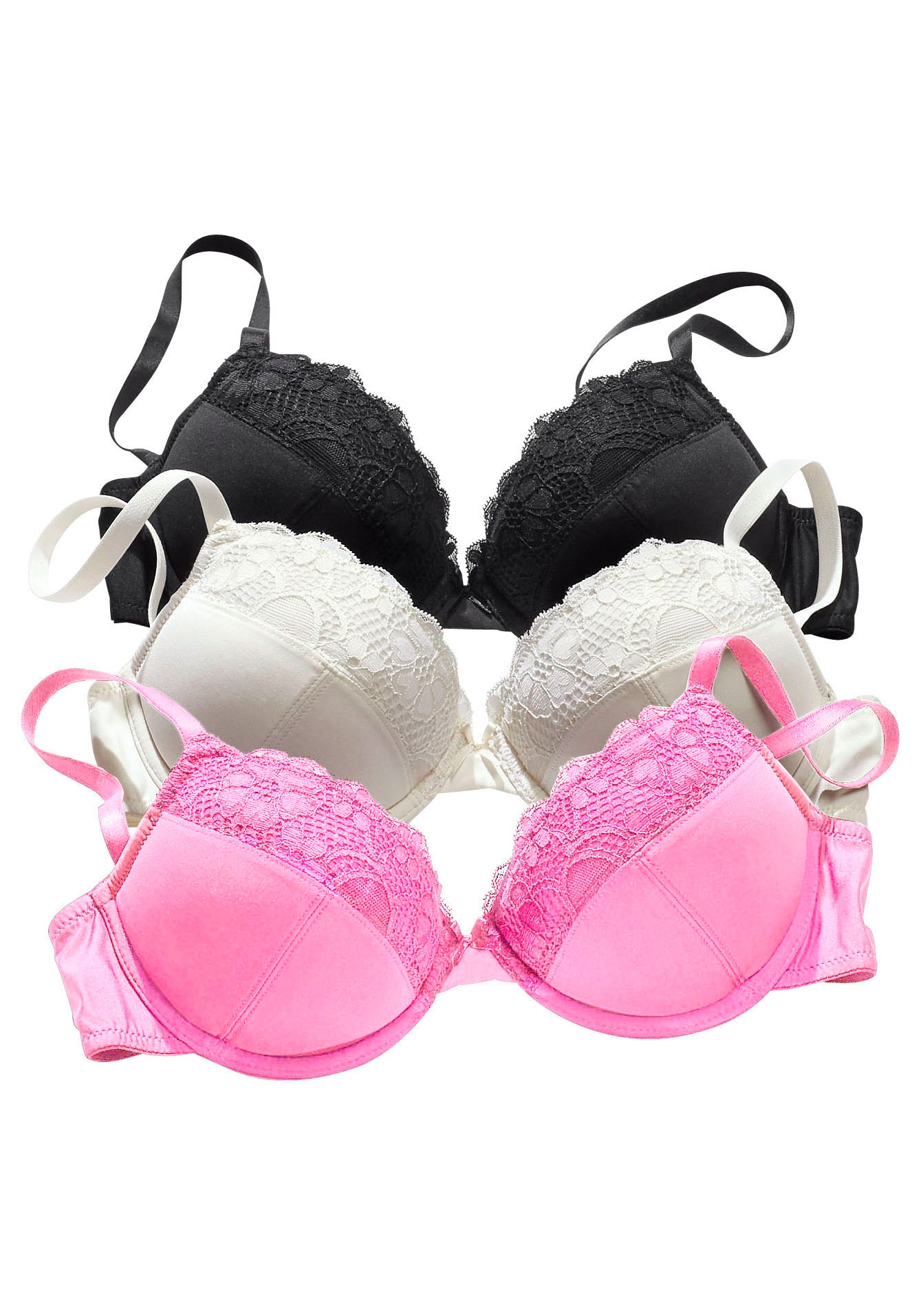 petite fleur Push-up-BH, mit Bügel im attraktiven Multipack, Dessous