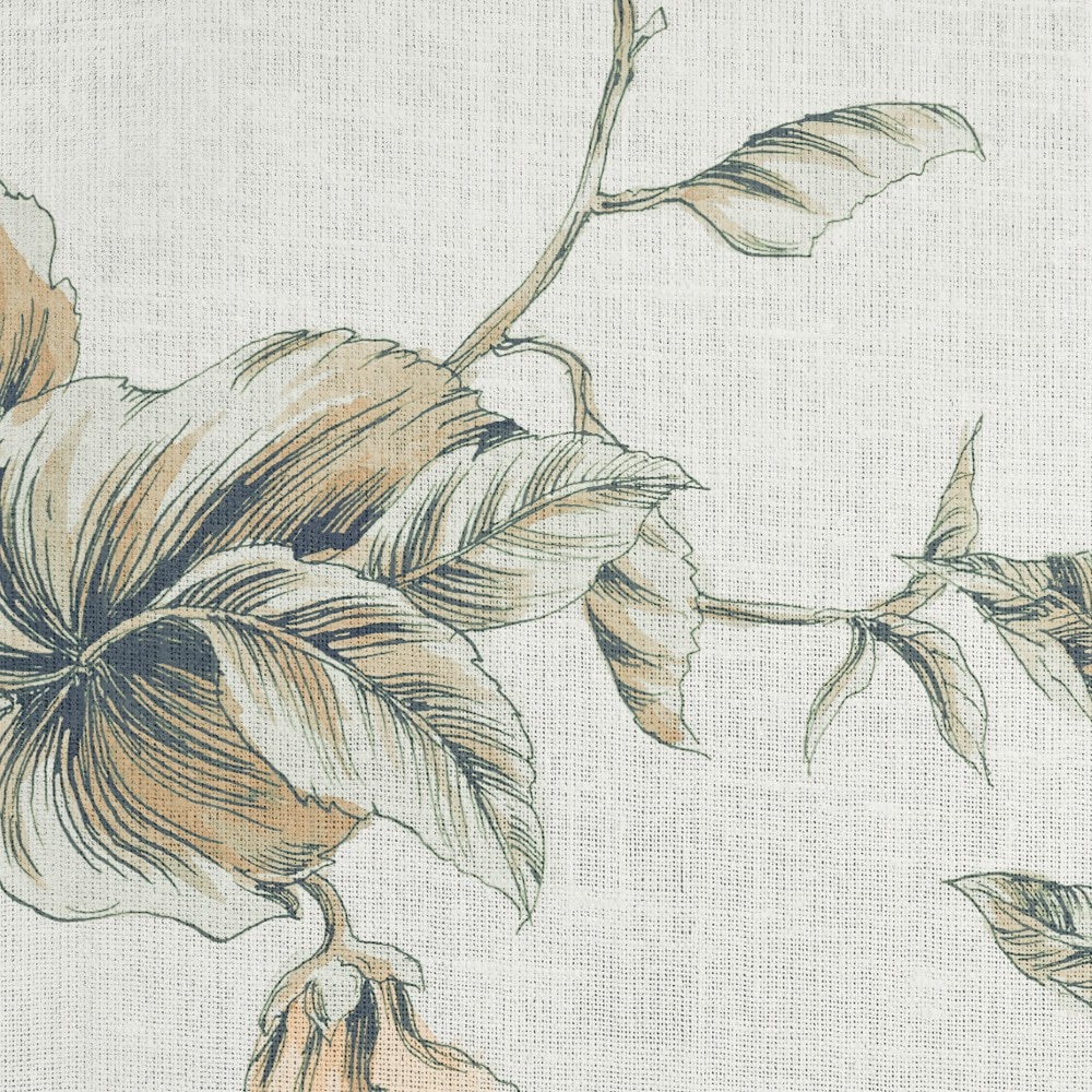 Komar Fototapete »Vlies Fototapete - Peachy Flora - Größe 300 x 250 cm« Motiv | bedruckt glatt