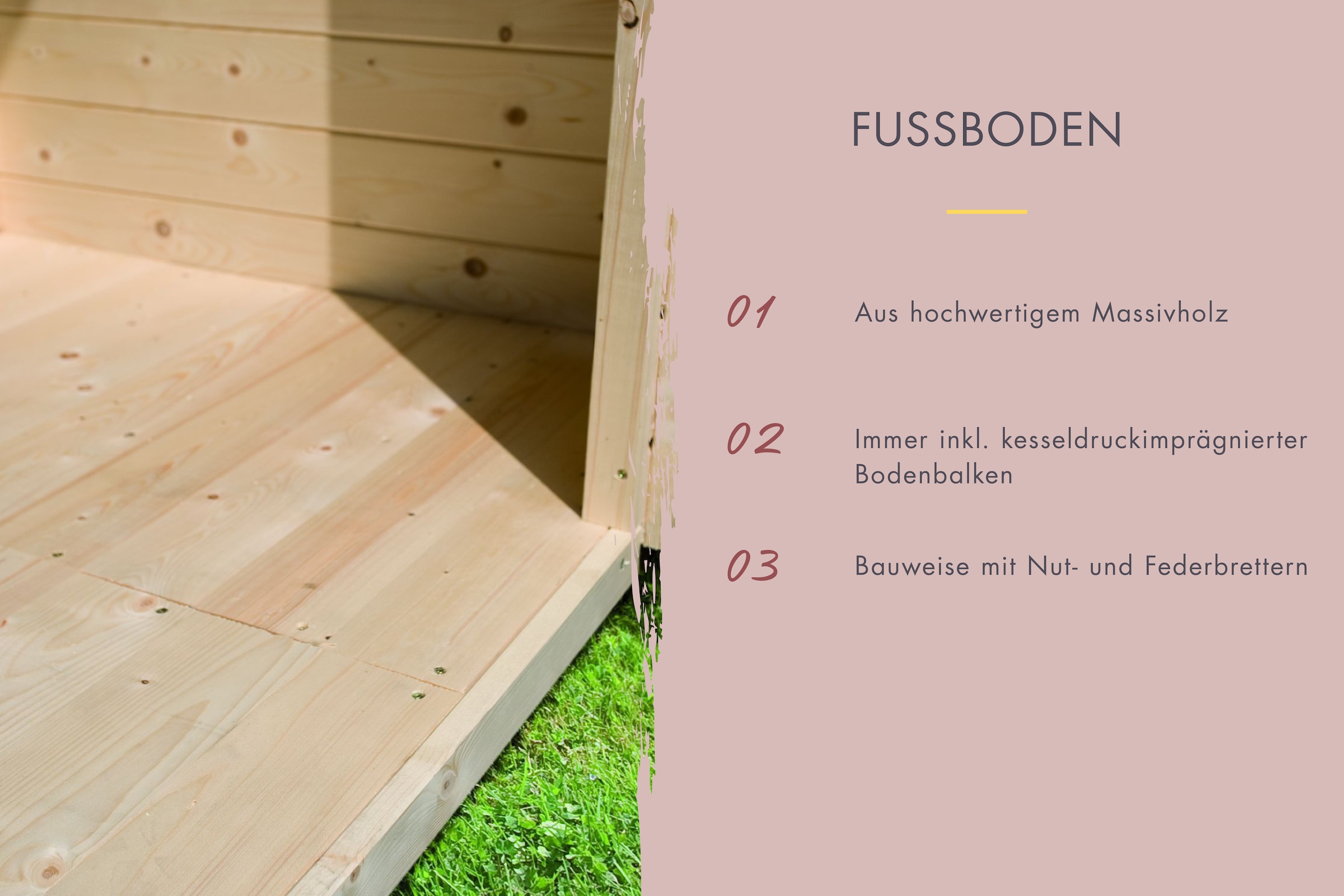 Karibu Saunahaus »Micore 1« verschiedene Varianten